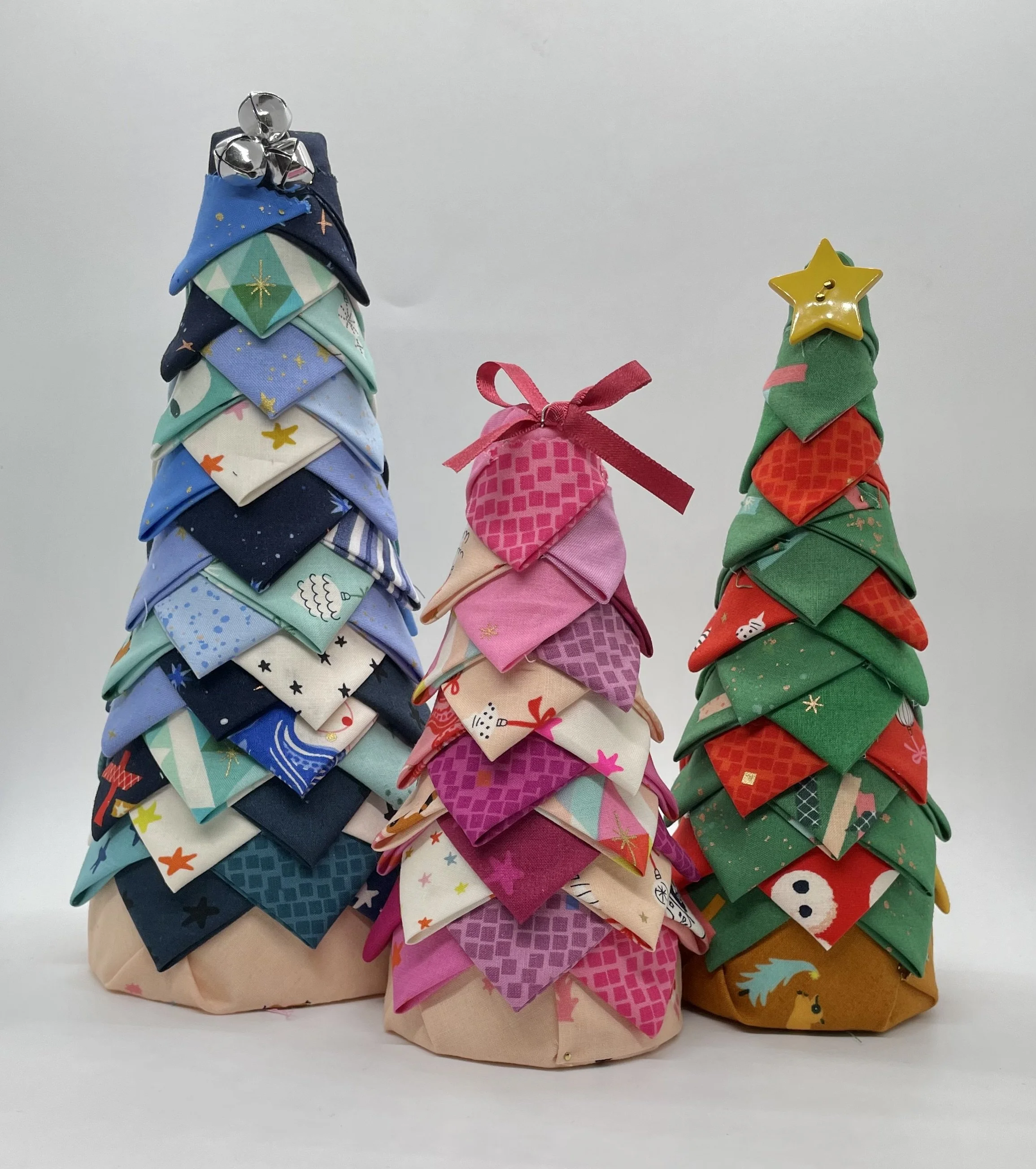 Scrappy Fabric Christmas Trees
