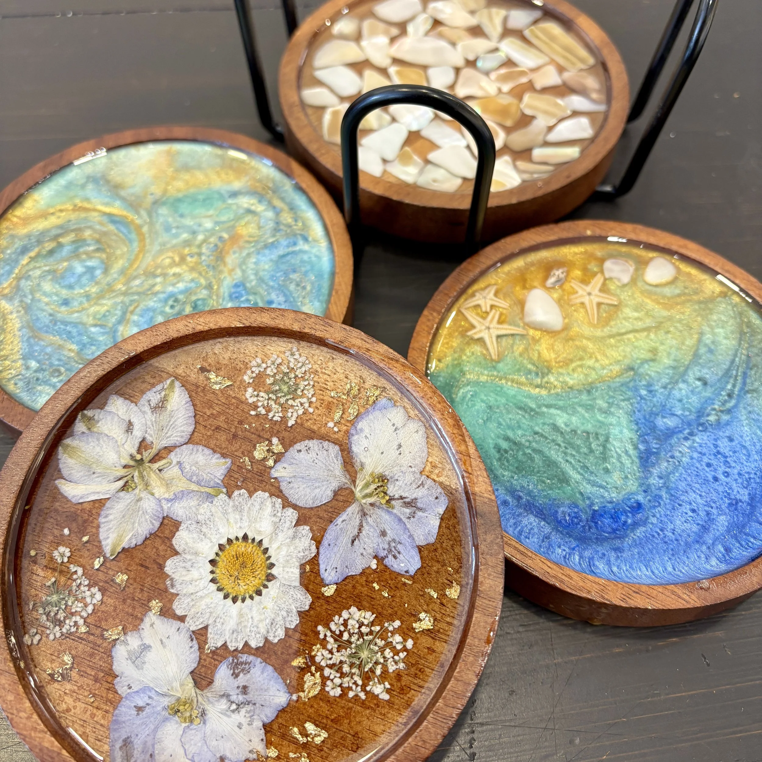 Resin Art Coasters