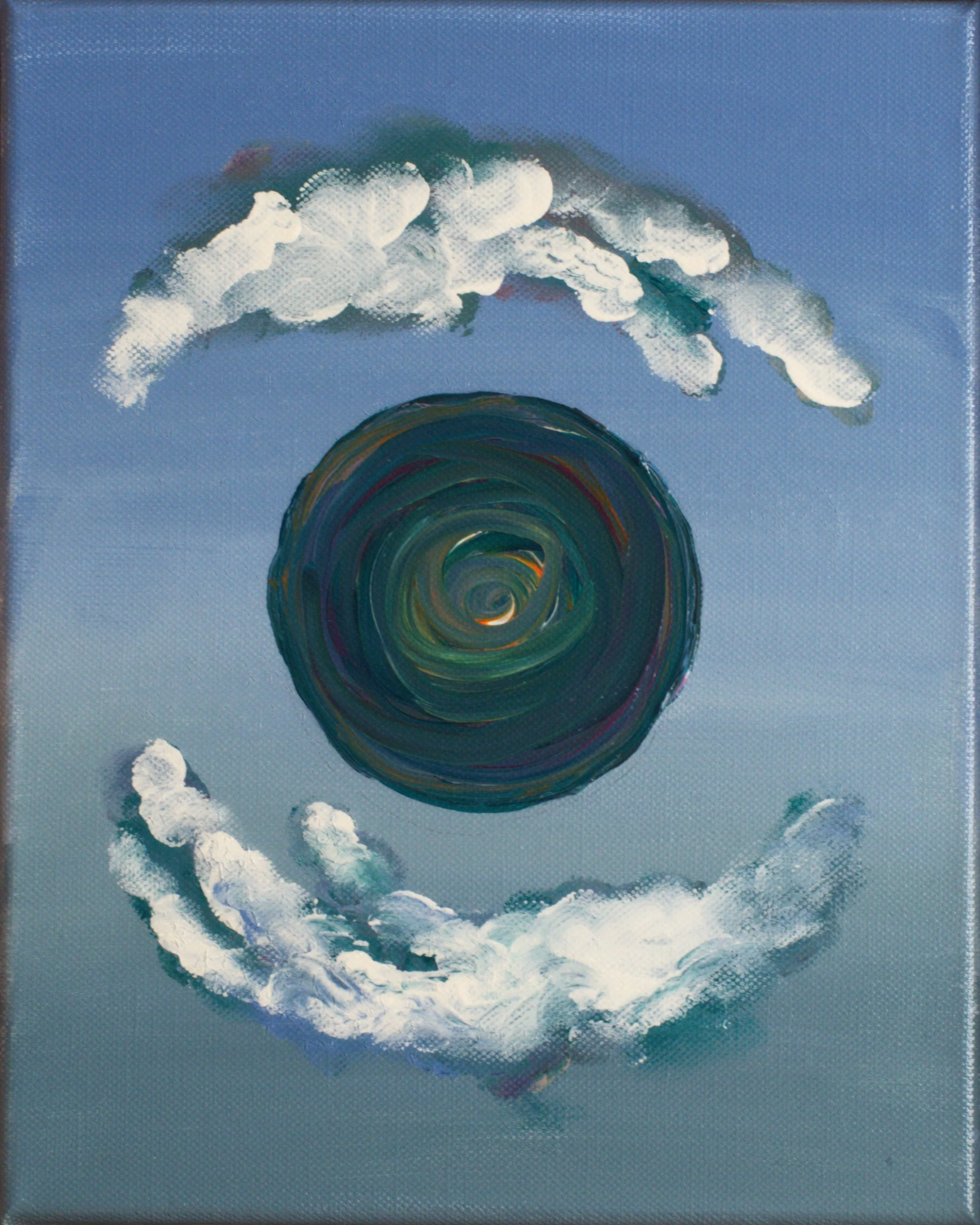 Cloud Atlas, 2025,
acrylics on canvas,
24x18 cm,