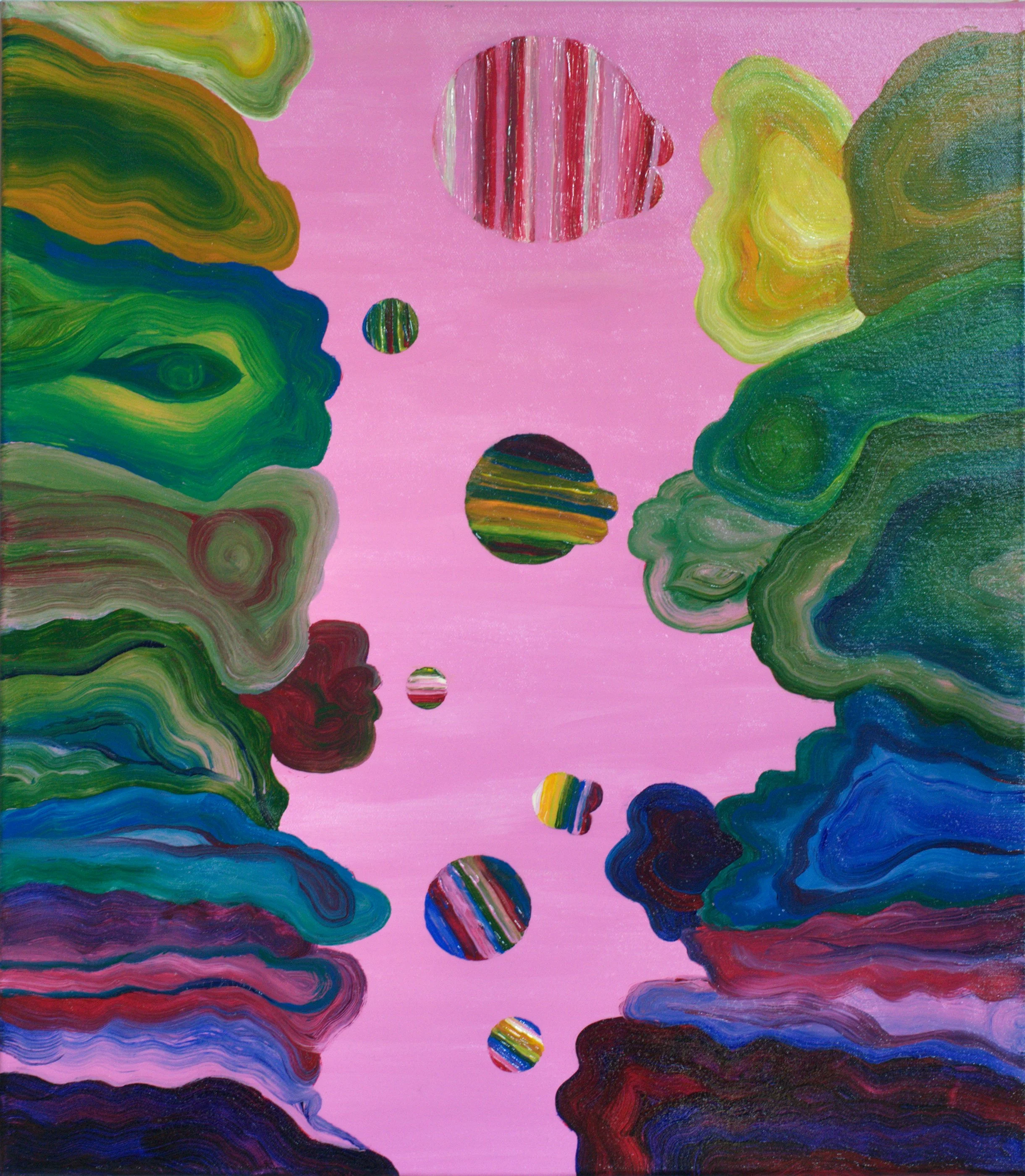 Underwater Love Story, 2025,
acrylics on canvas,
80x70 cm,