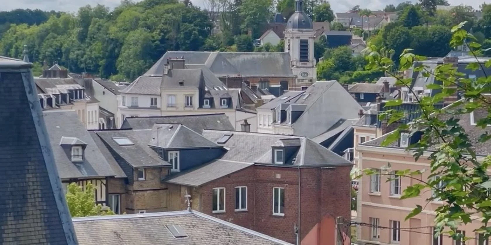 Architect-Tweaked Townhouse with Terrace and Garage, Bolbec, Normandy, France, €212,000