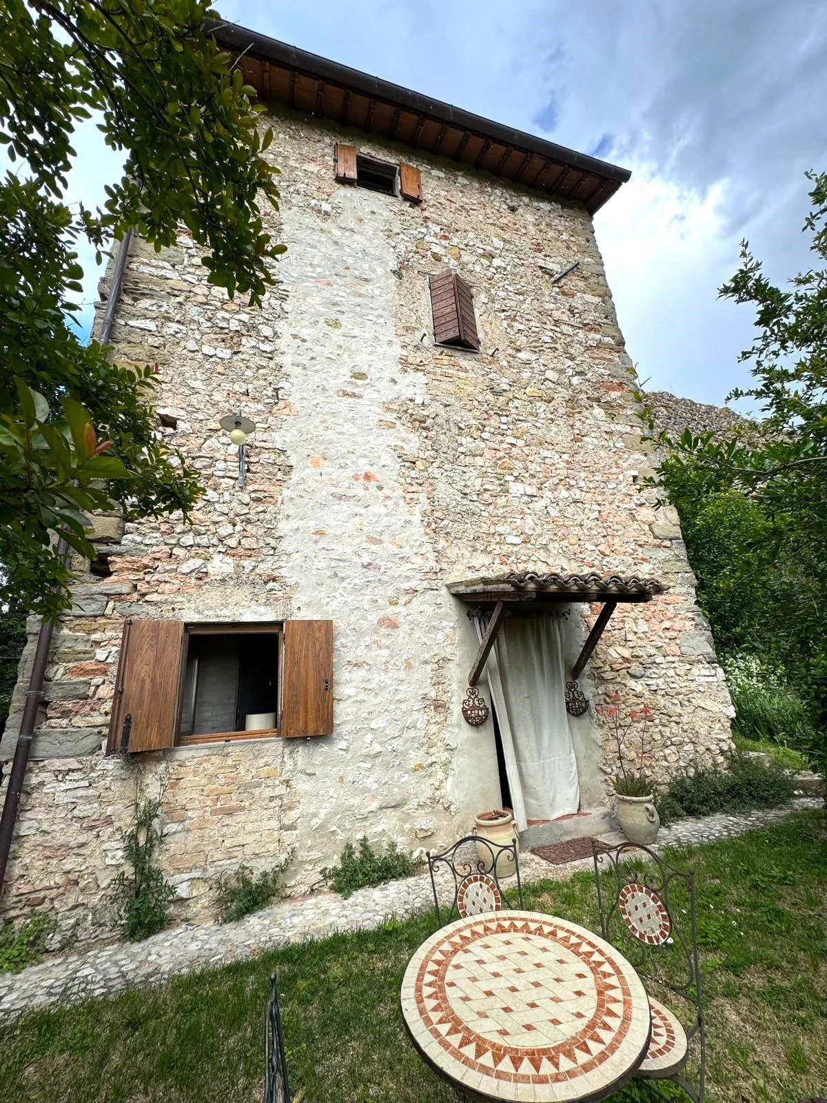 Renovated Ancient Watchtower Within Castle Walls, Spoleto, Italy, €135,000
