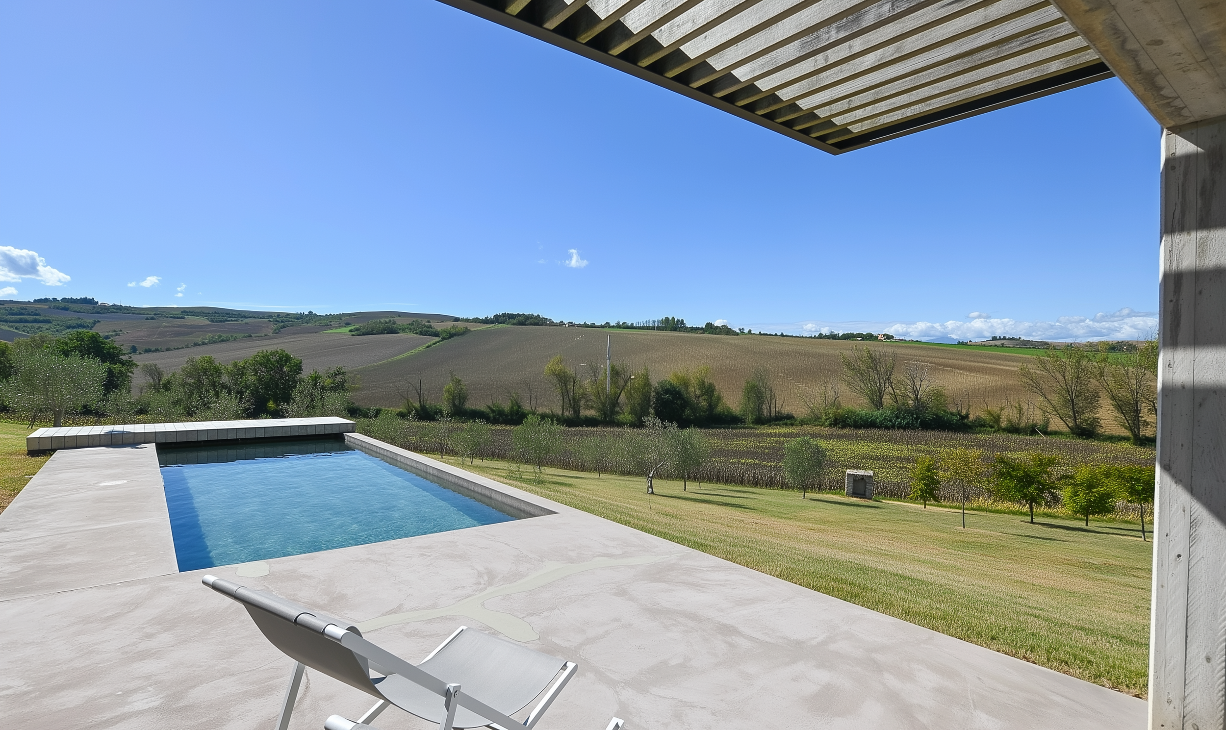 Modern Country Home with Pool and Olive Grove, Belvedere Ostrense, Italy, €580,000