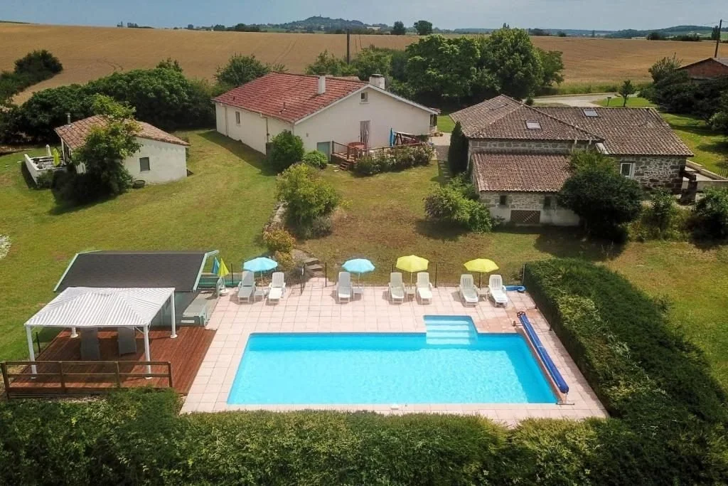 8-Bed Stone House with 2 Guest Houses and Pool, Monbahus, France, €470,000
