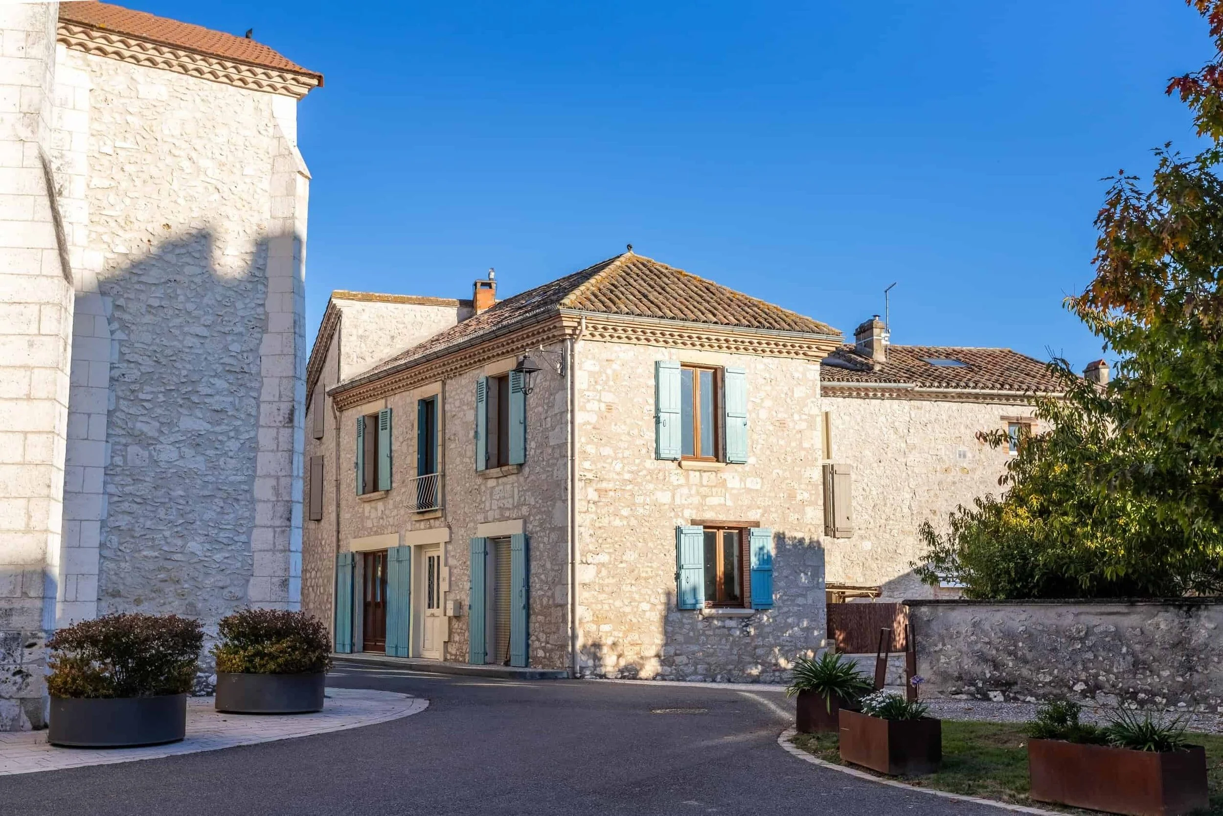 4-Bed Stone Village House with Roof Terrace and Garage, Roquecor, France, €195,000