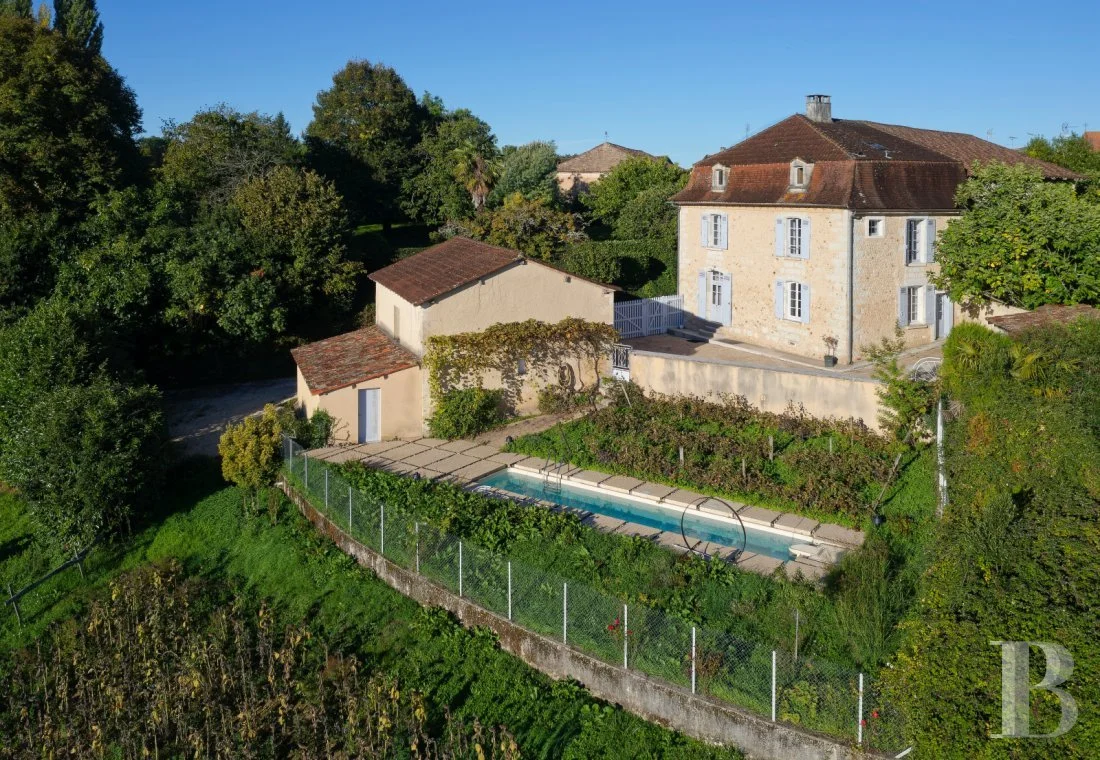3-Bed 19th-Century House with Jean Nouvel Top Floor and Lap Pool, Near Ribérac, France, €345,000