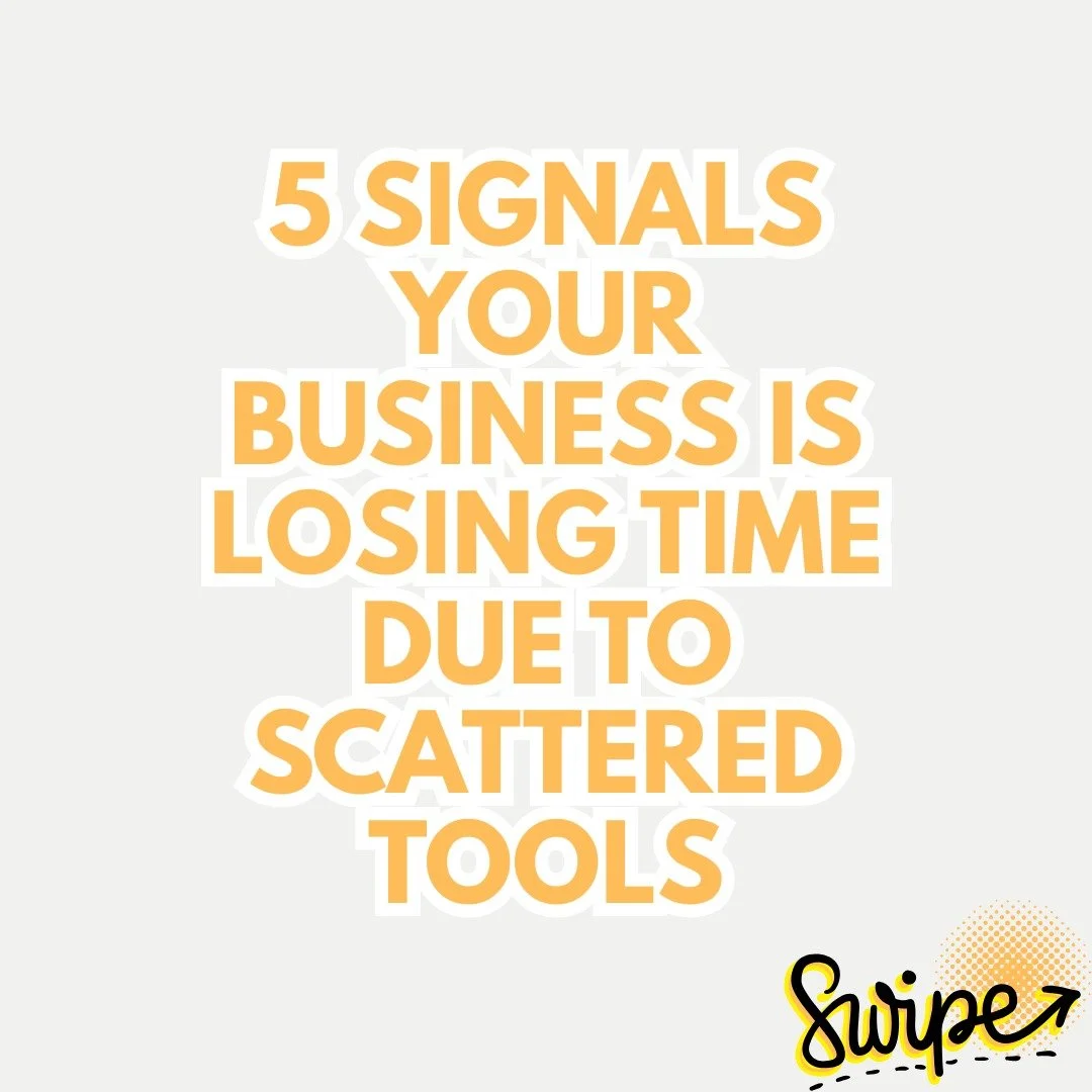 ⏰ STOP THE TIME LEAK: 5 Signals Your Scattered Tools are Costing You Hours
Is your team juggling too many apps? 📱📱📱
If so, you’re not gaining flexibility—you’re losing focus and speed. “Scattered Tool Syndrome” quiet