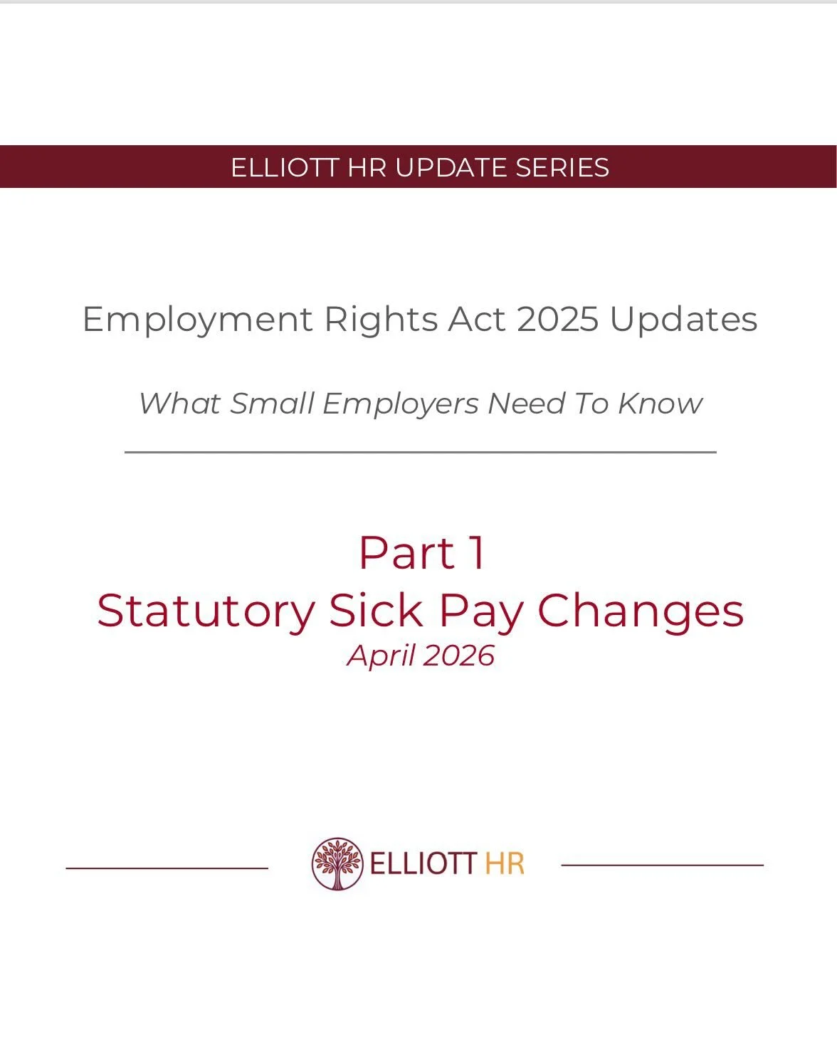 SSP changes are coming in April 2026, including day-one entitlement and removal of the lower earnings limit. 

Whilst this is another cost consideration for employers, it is also a useful reminder that 
absence management is about much more than ju
