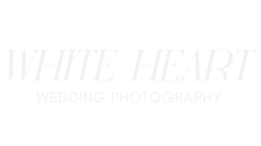 white heart wedding