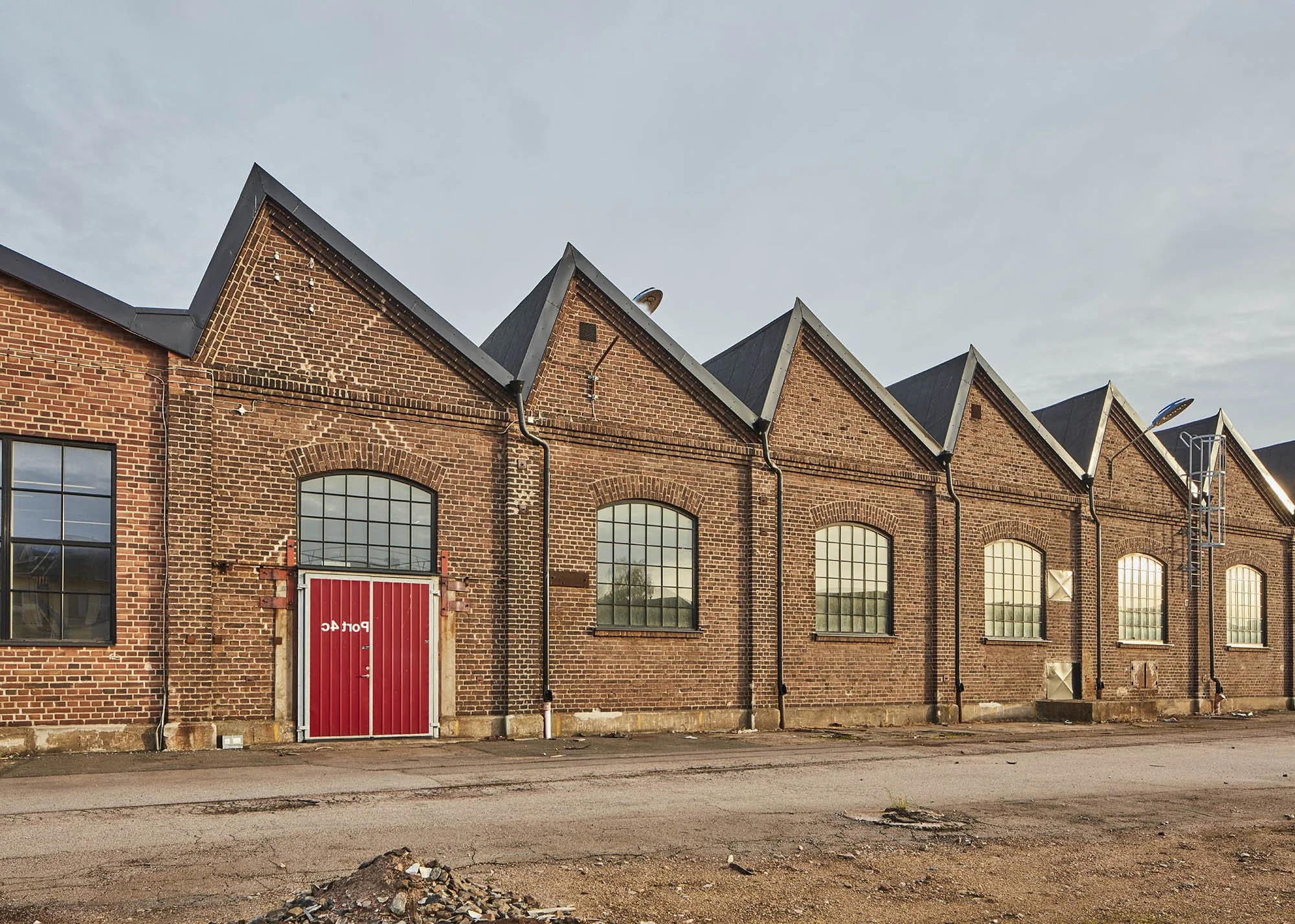 Industri Byggnad av tegel i helsingborg vid bangården