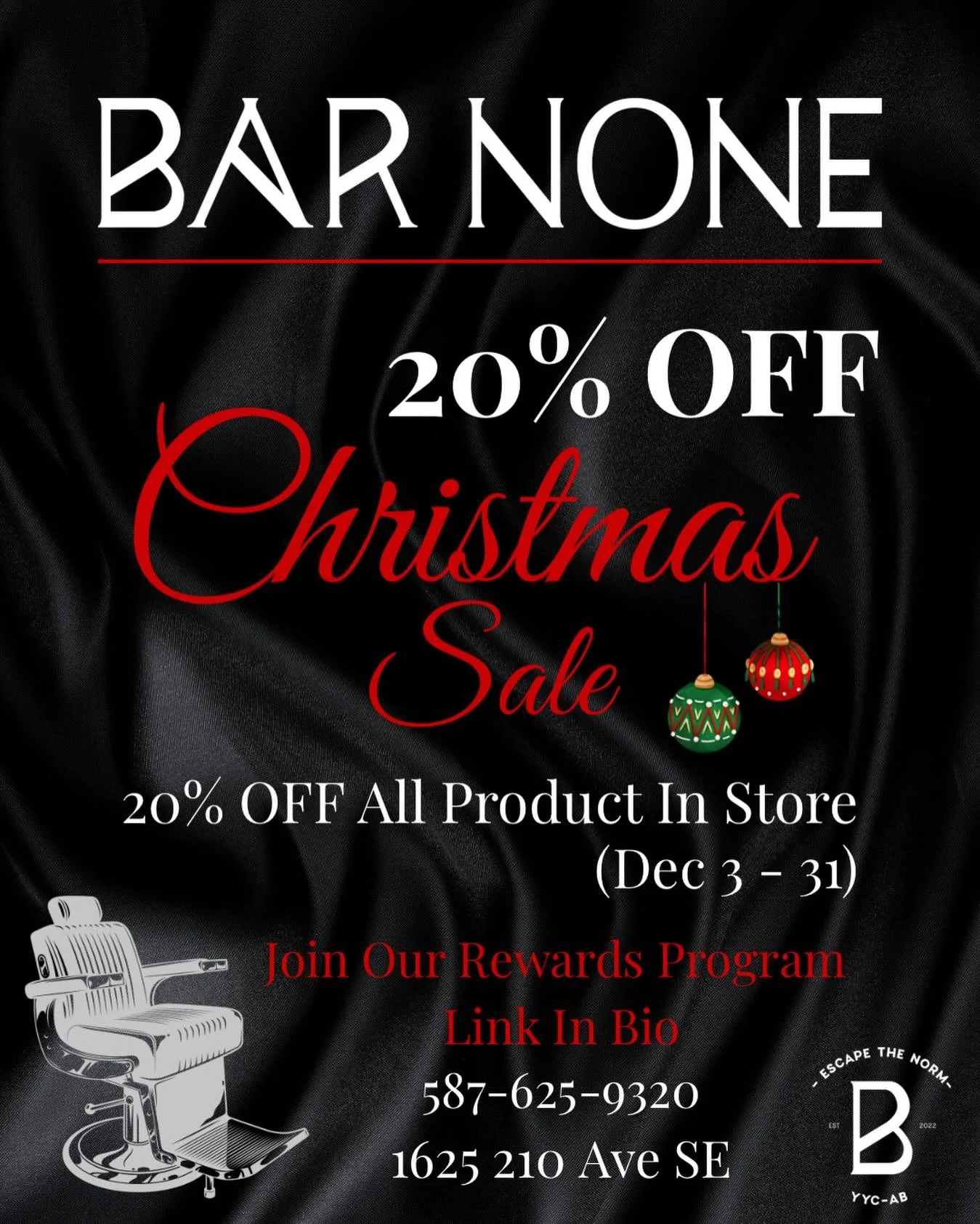 All product in store is 20% OFF for all of December! Join our rewards program to earn points on all your purchases. Link in bio!