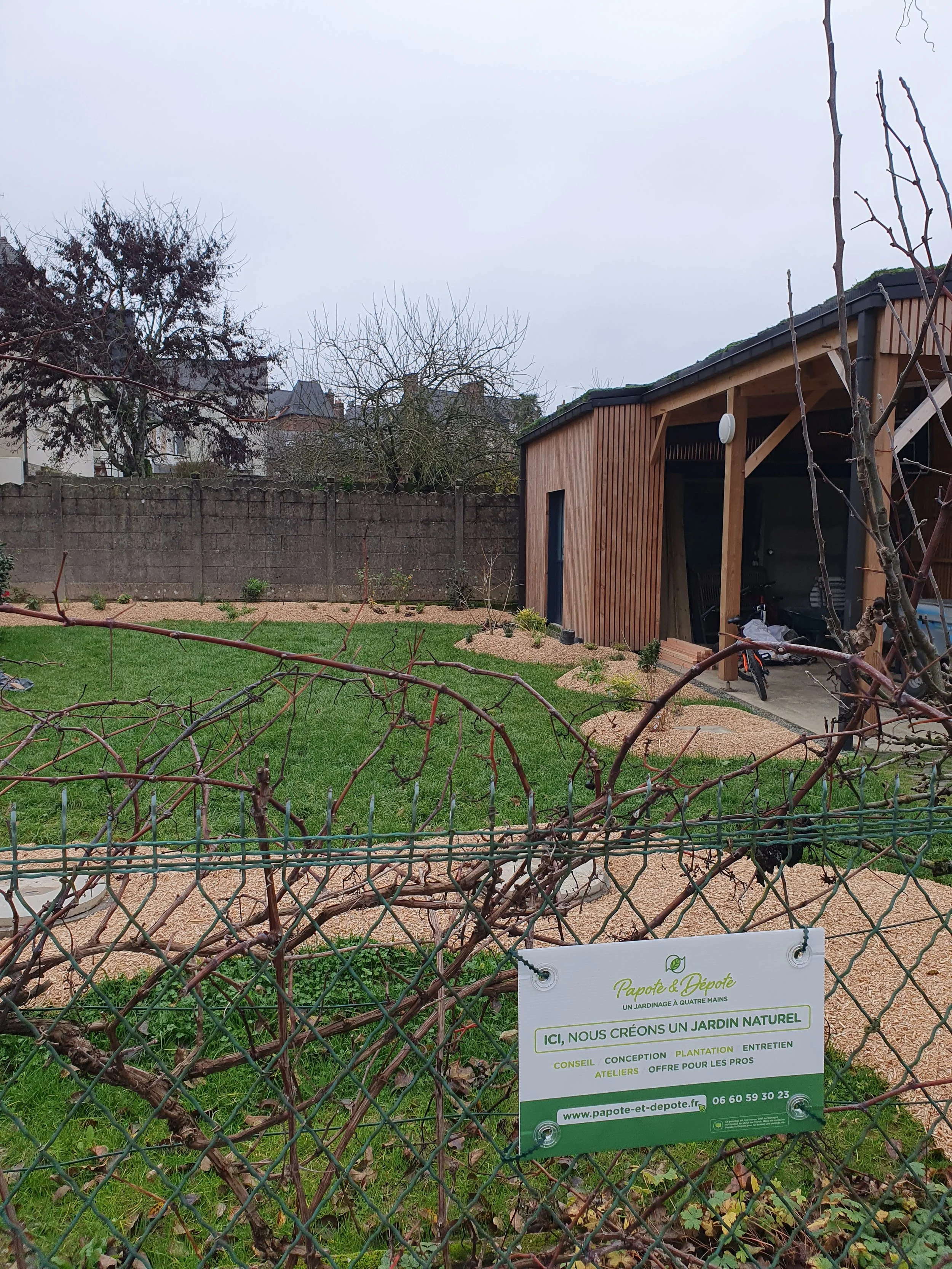 Conception et réalisation d'un jardin familial esthétique et multifonctionnel à Vitré