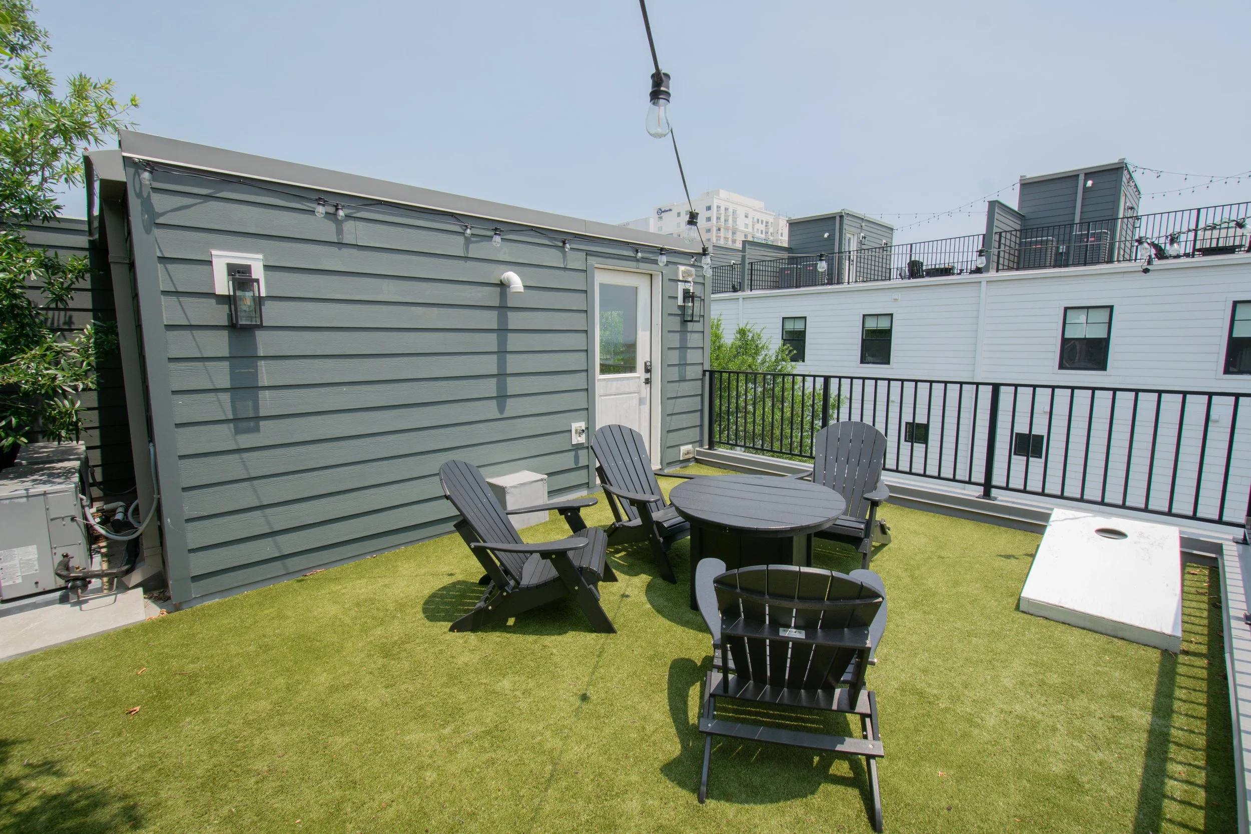 Private rooftop deck