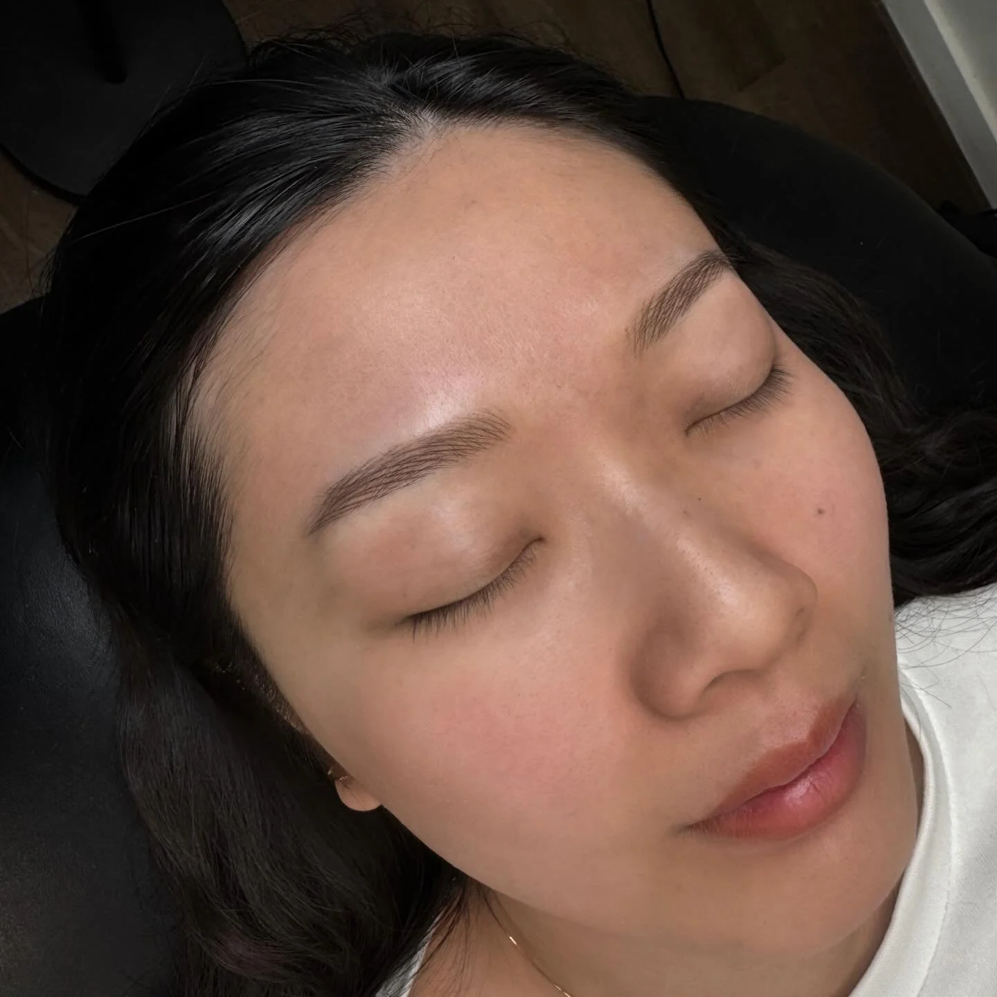 Goal: Straight, Short, Balanced, Natural 🪶
Technique: Nano Brows 🖊️
Results: Happy Client 🥰

My client went through multiple sessions of laser to remover her old microblade, they ended up blurring together and the shape was too long and arched for