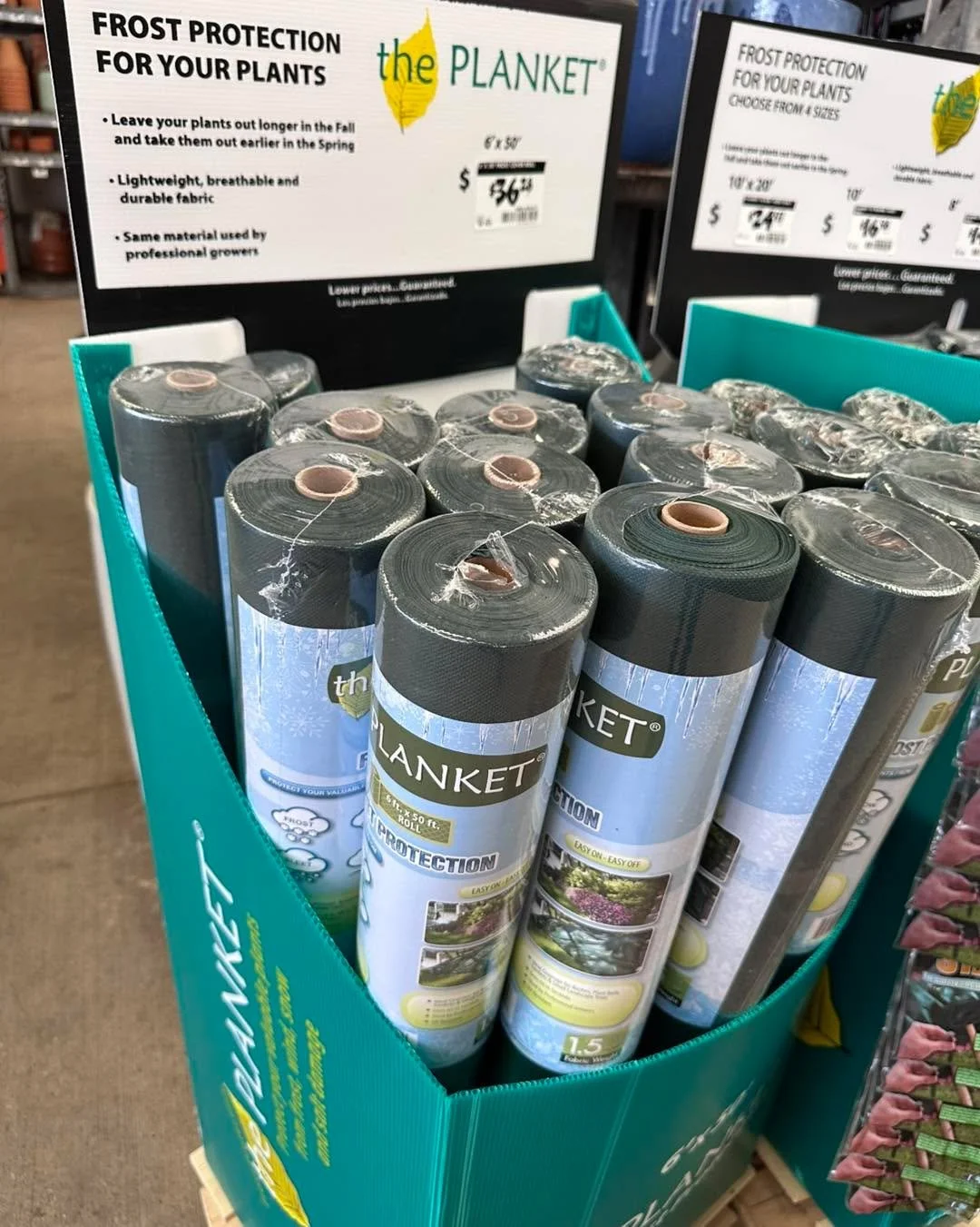 If you are looking for frost cover fabric- I saw these at Home Depot in Largo. Lots of sizes.