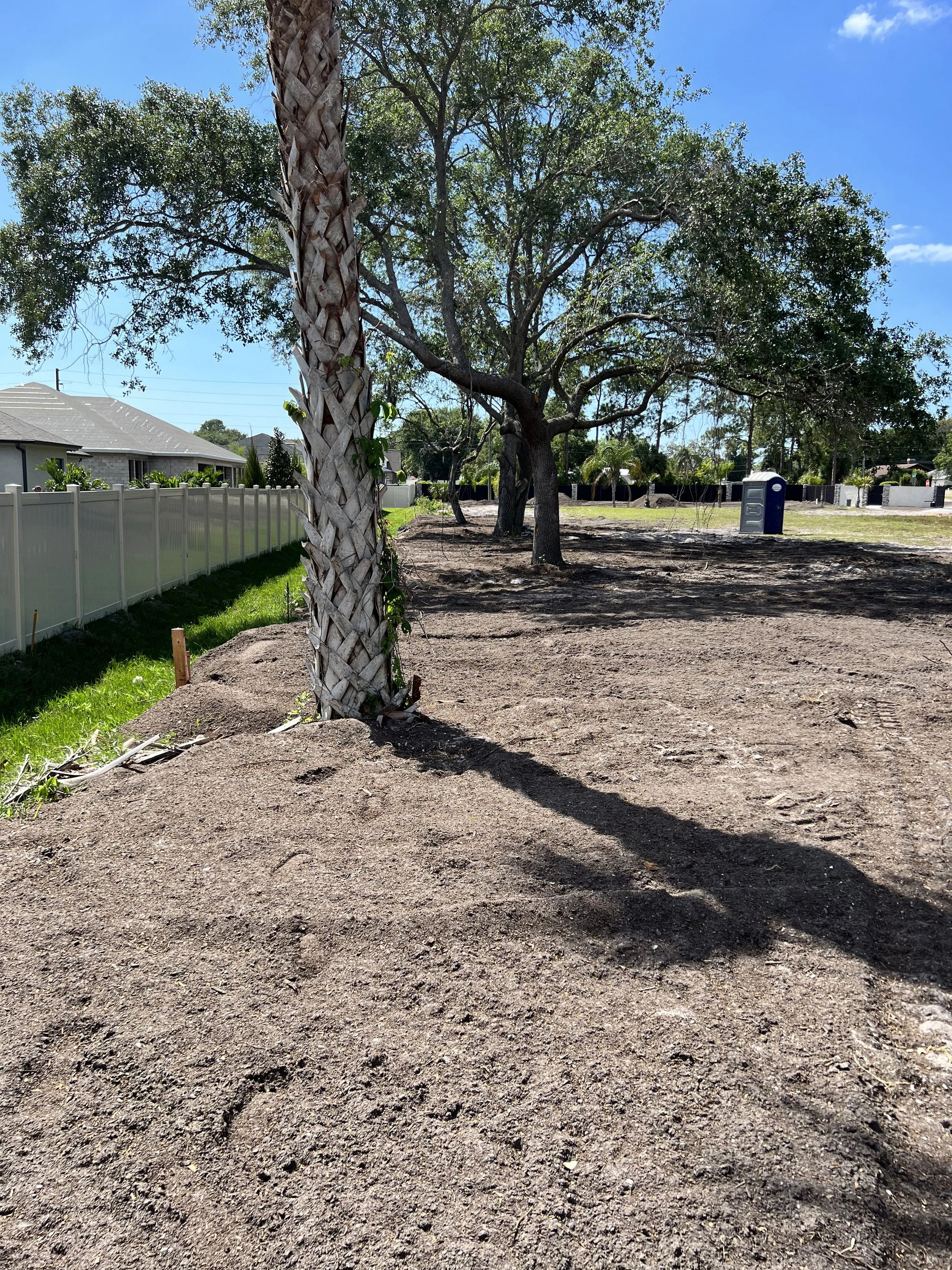 The area that would later turn into a walking path.