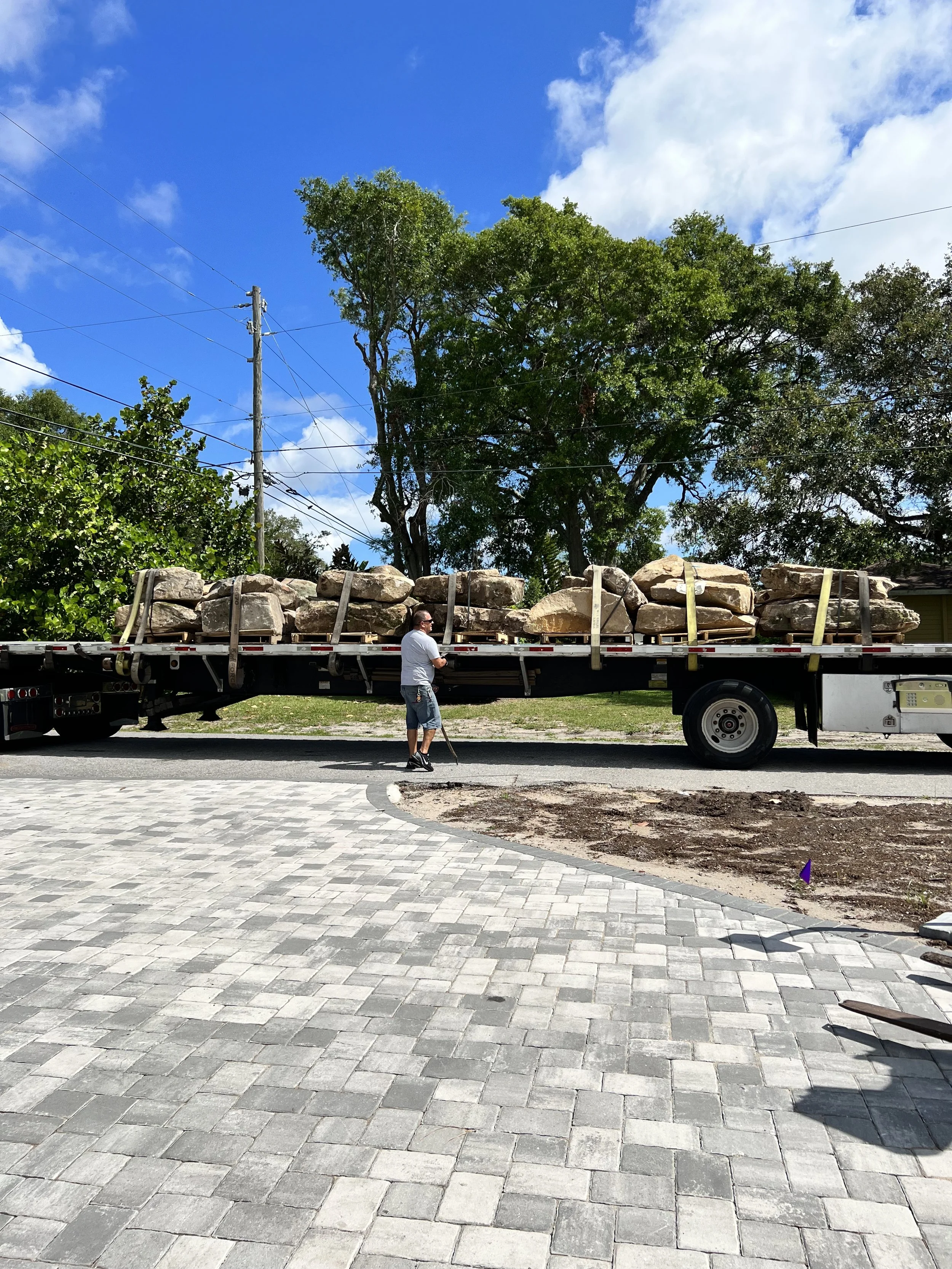 Delivery of rocks from Tennessee.
