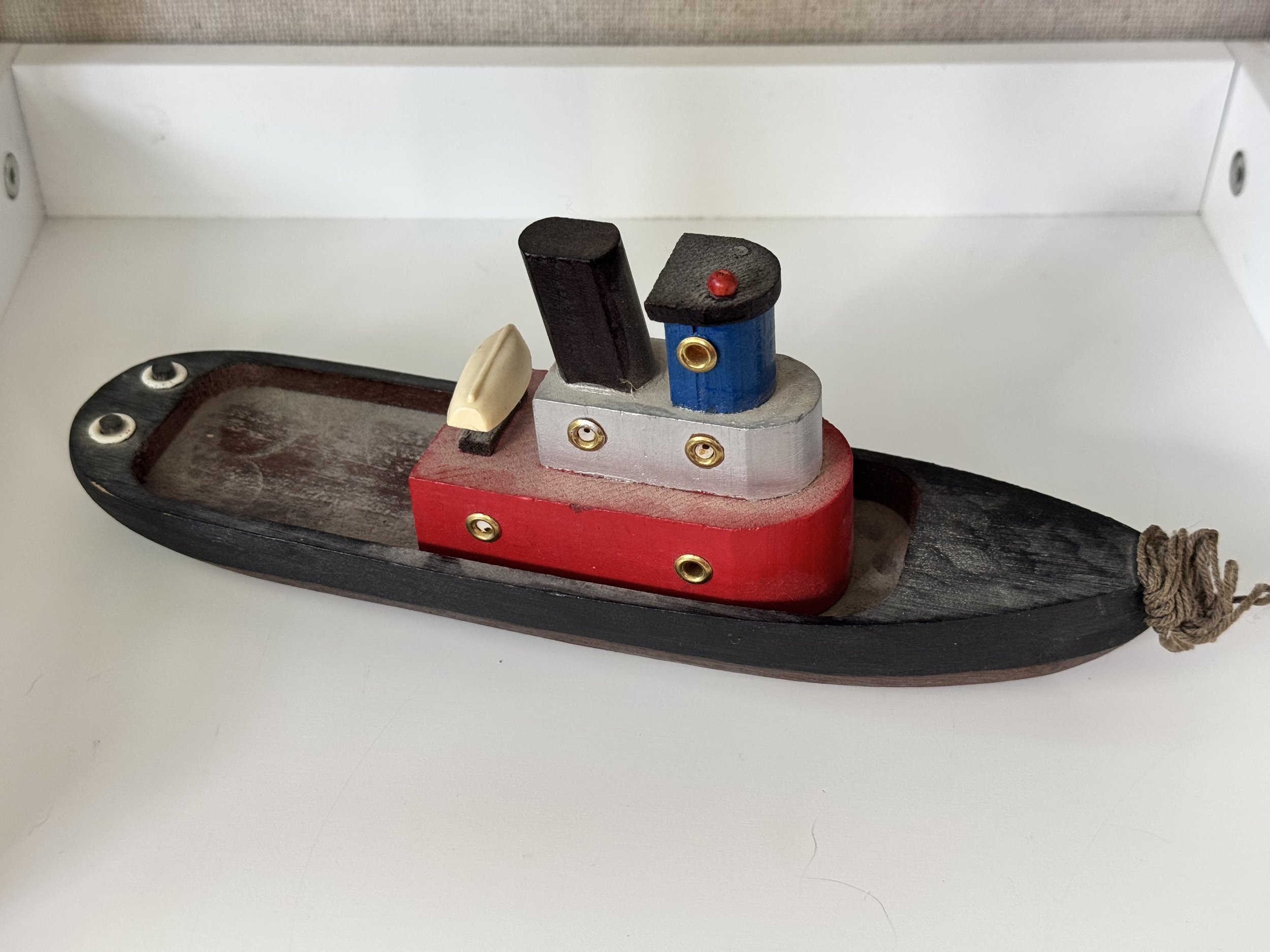 Vintage nautical wood boat