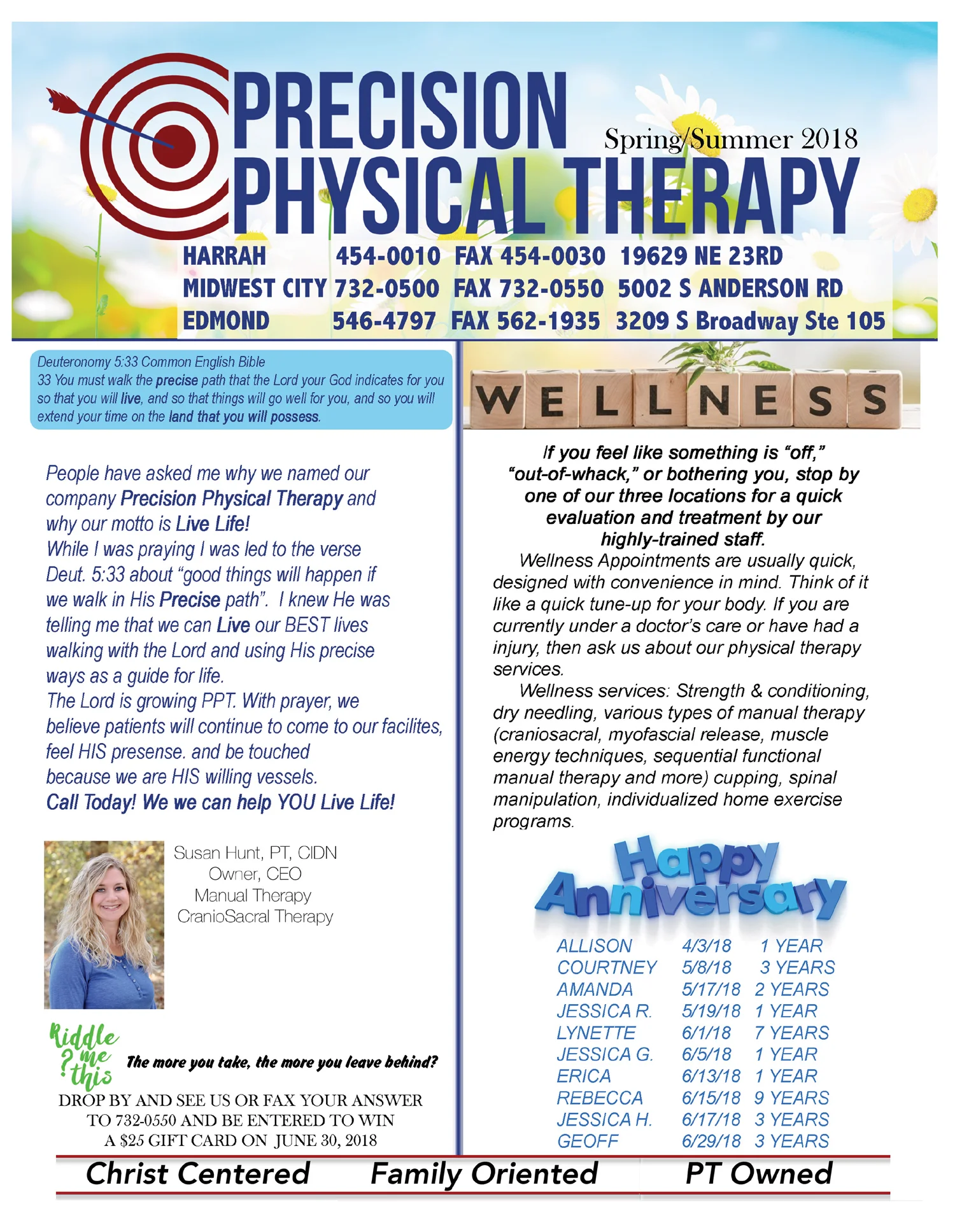 Spring/Summer Newsletter