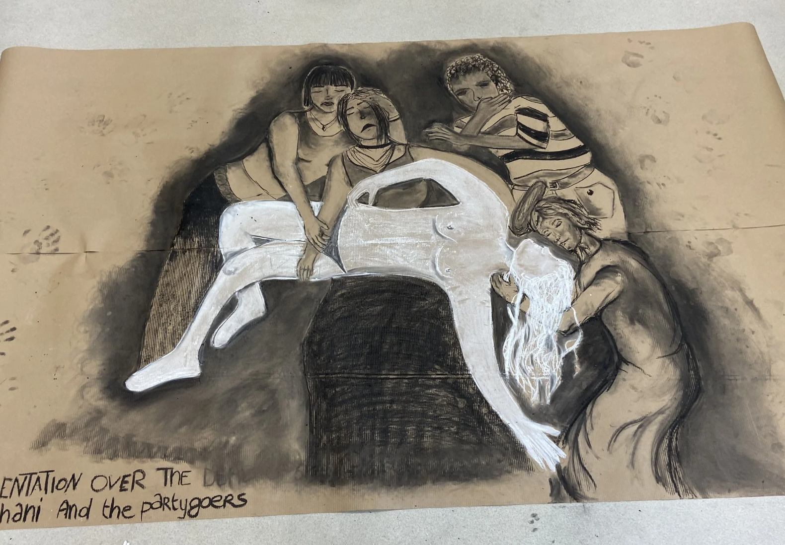 Current charcoal drawing