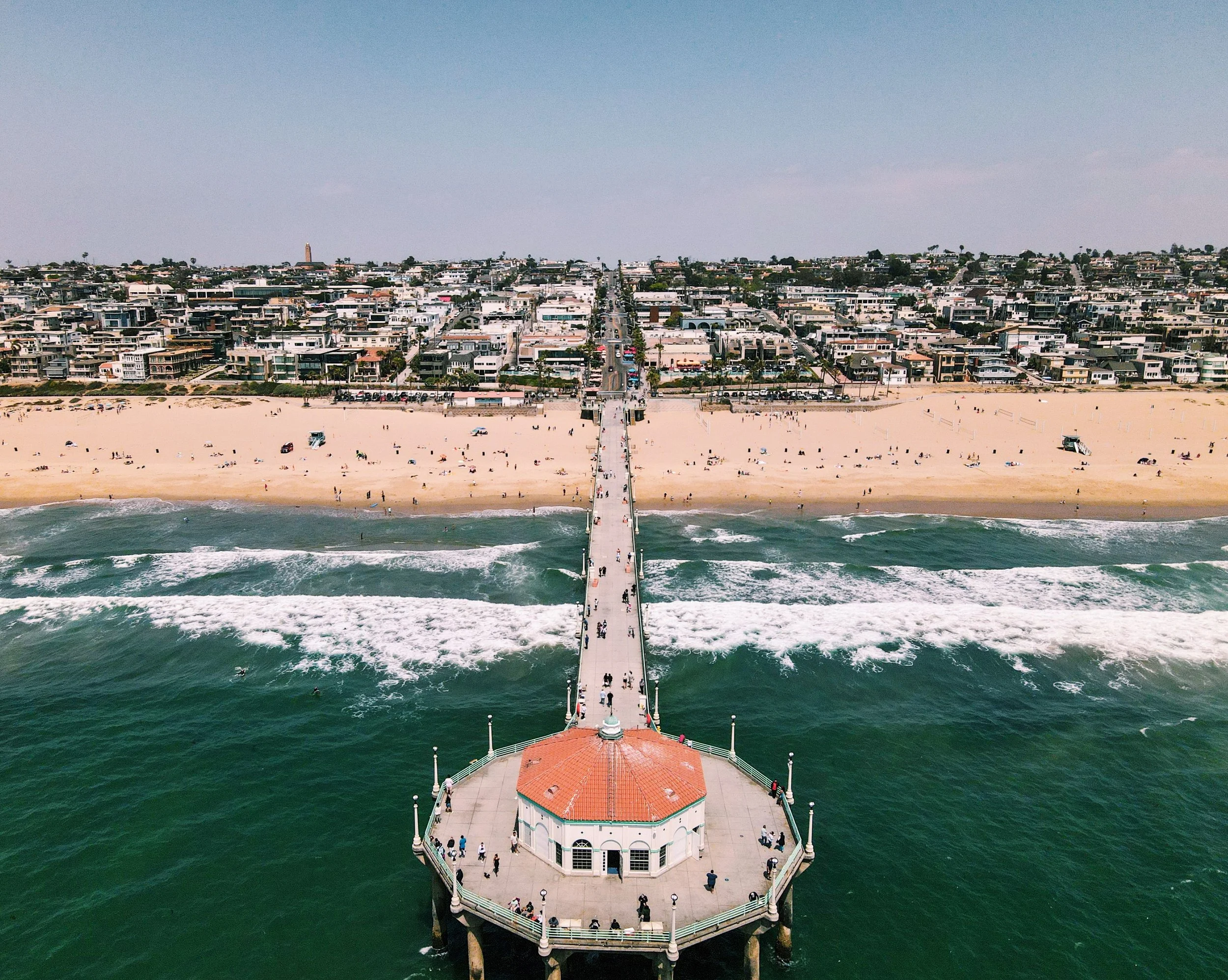 the strand beachfront path manhattan beach south bay los angeles