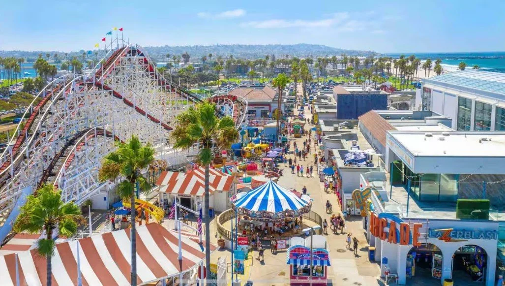 belmont park amusement park on mission beach boardwalk san diego since 1925