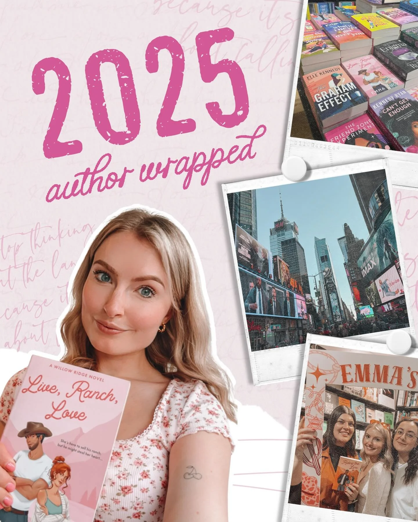 AUTHOR WRAPPED 2025 💖✨🤠

Aka the year of hot cowboys and trad deals 🤭💁🏼&zwj;♀️

Obviously had to do this immediately because it&rsquo;s so fun!! 

But real talk, this year has probably been one of the hardest ever, y&rsquo;know grief and all tha