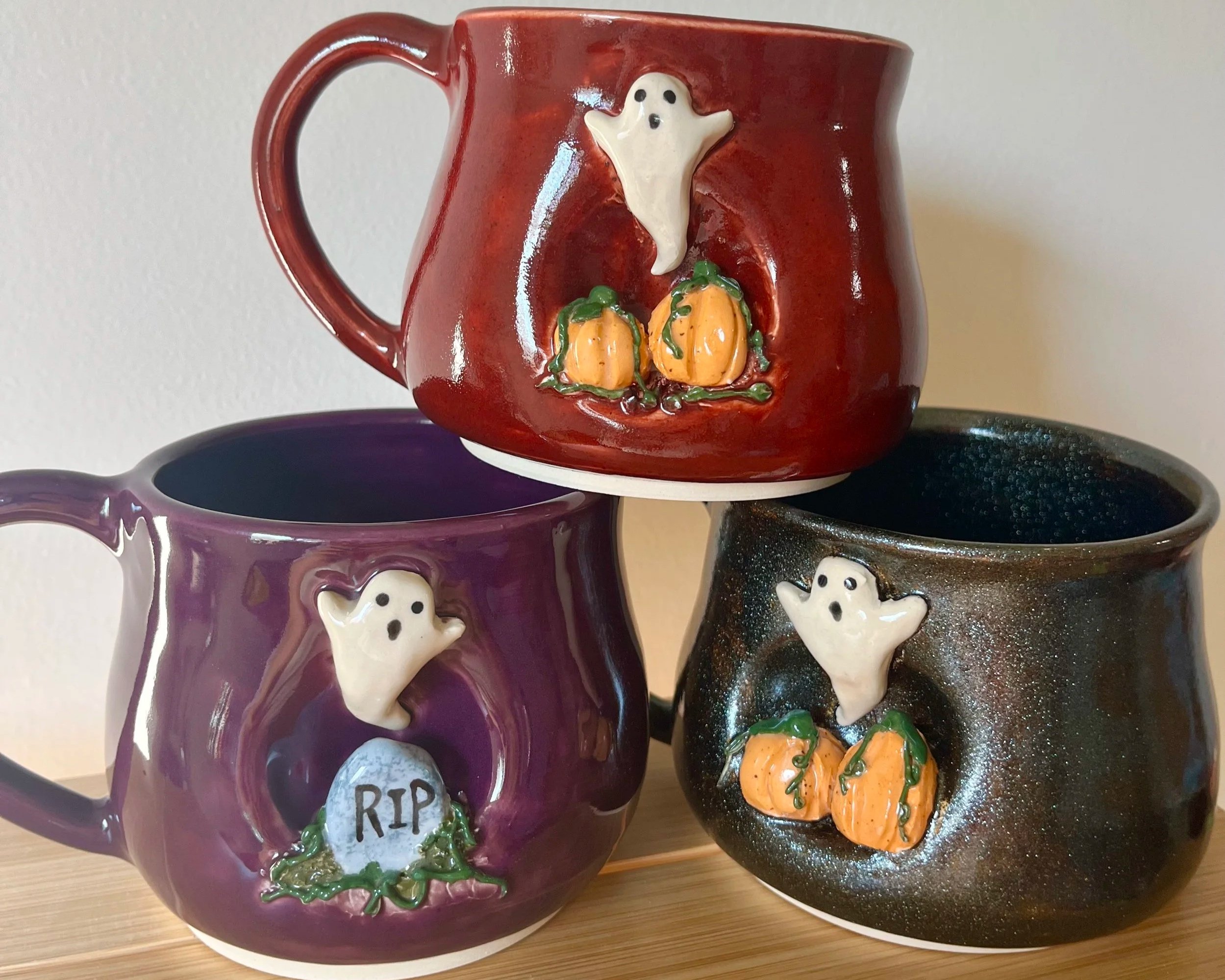 Ghost Sculpture Mugs