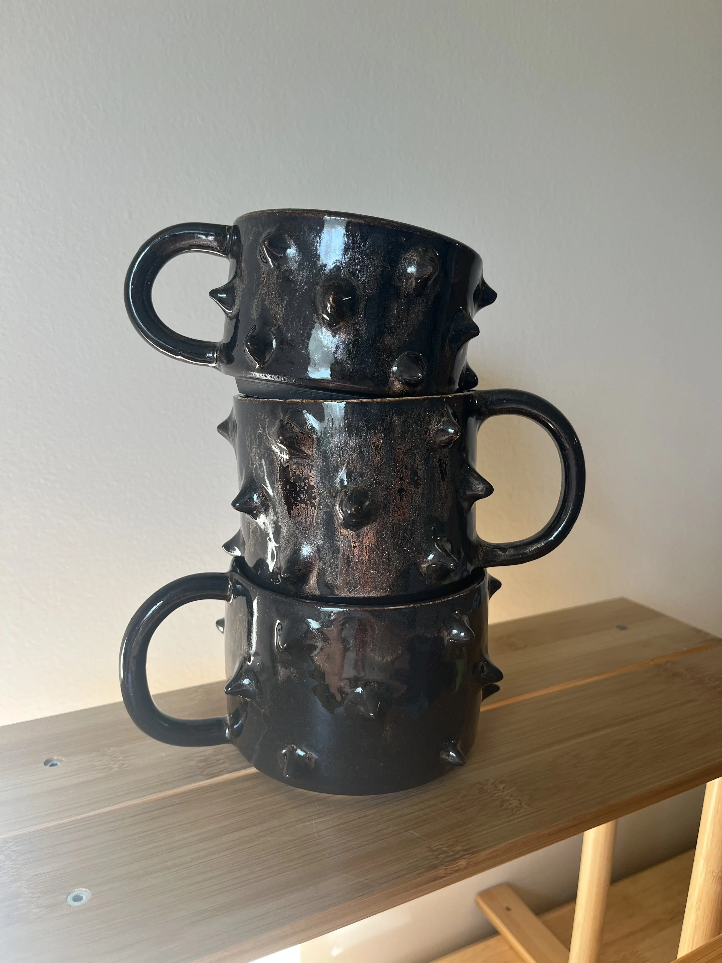 Metallic Spike Mugs