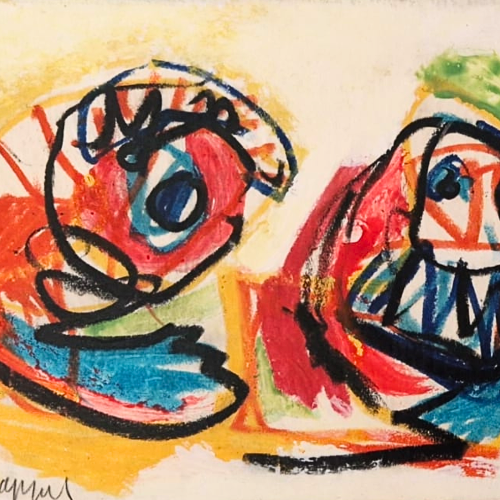KAREL APPEL - TWO FIGURES