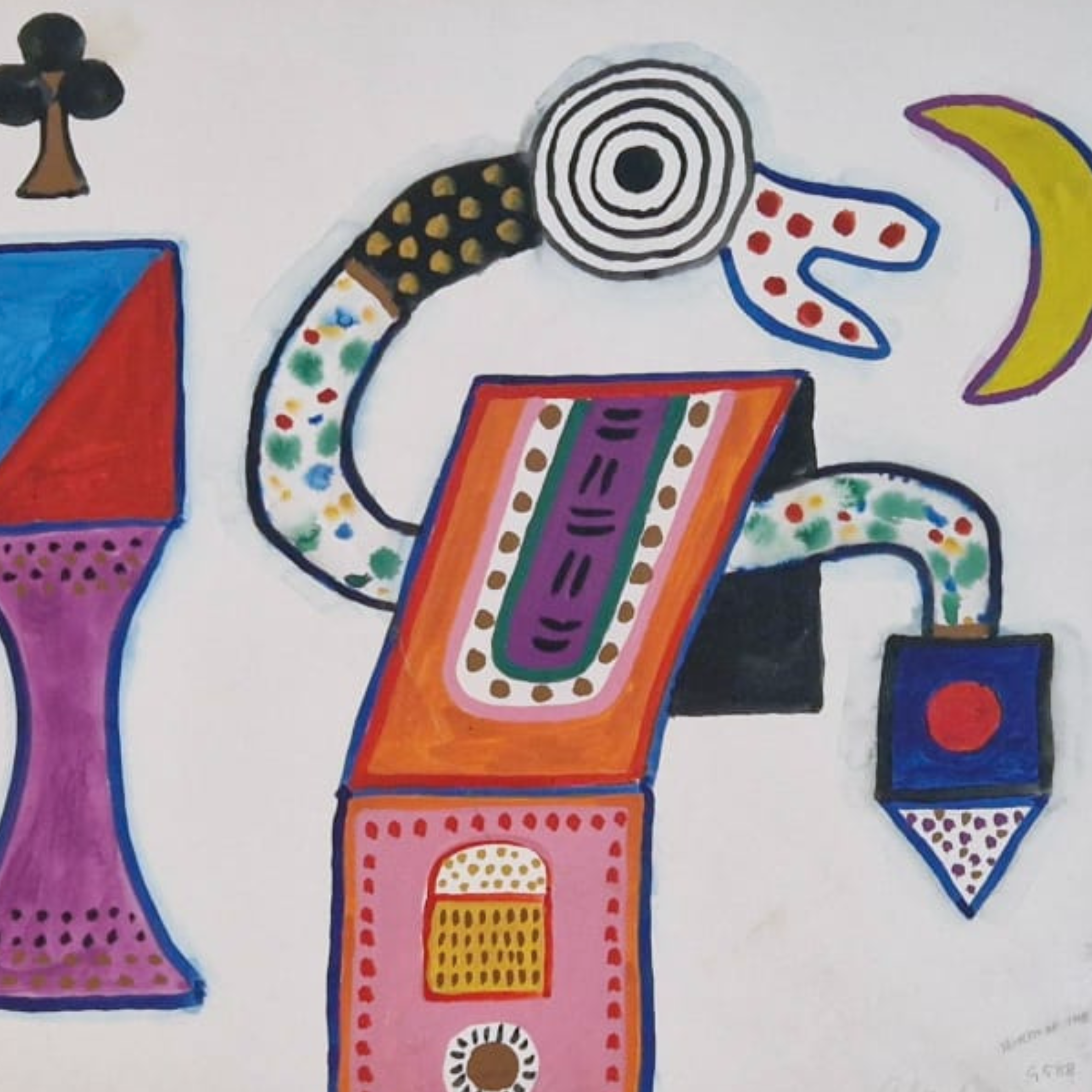 Alan Davie - The Birth Of Gobble Me no.2