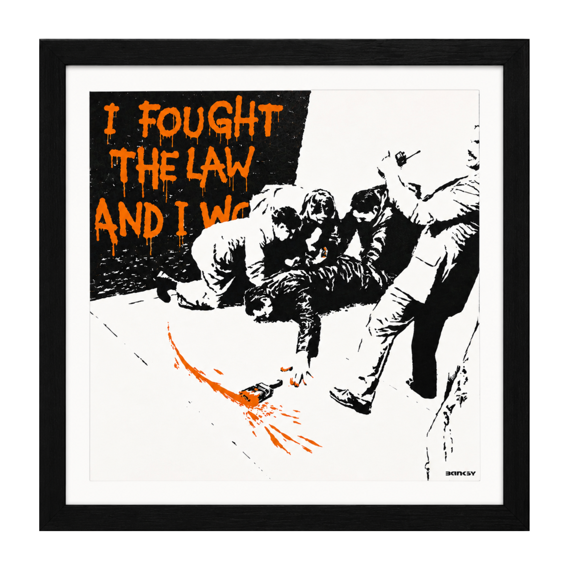 Banksy - I Fought The Law (Signed)