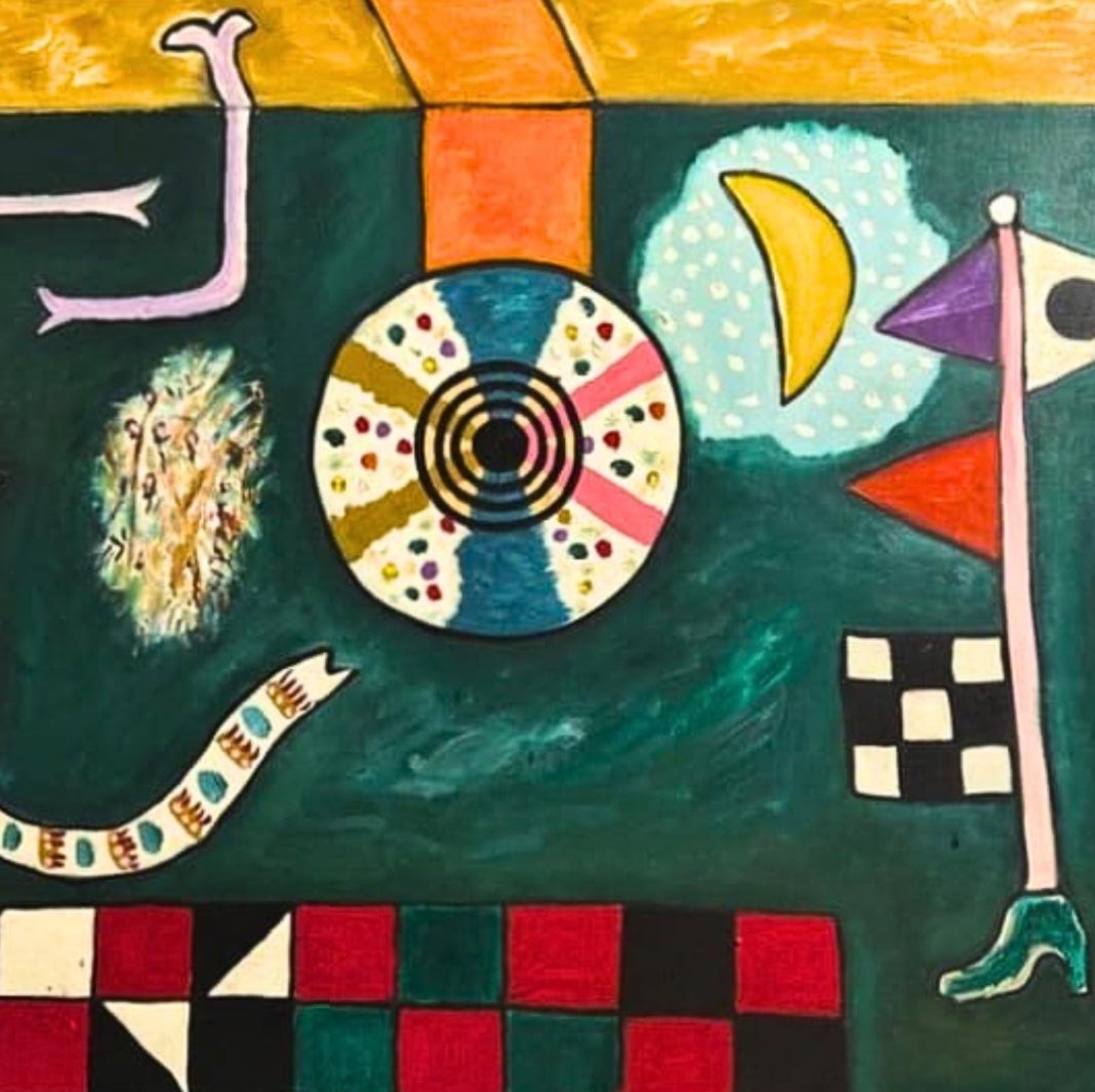 Alan Davie - Flag Walk No.7