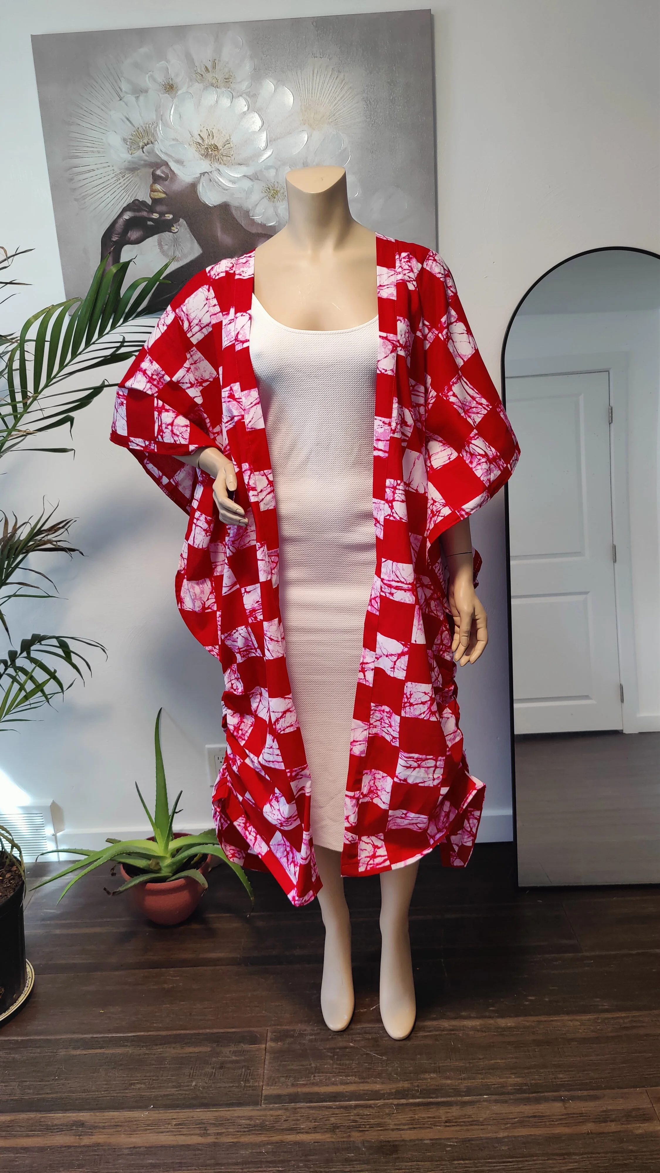 Pearl Kimono (Red and White)