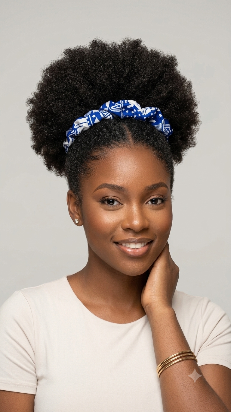 Handmade Ankara Fabric Hair Scrunchie