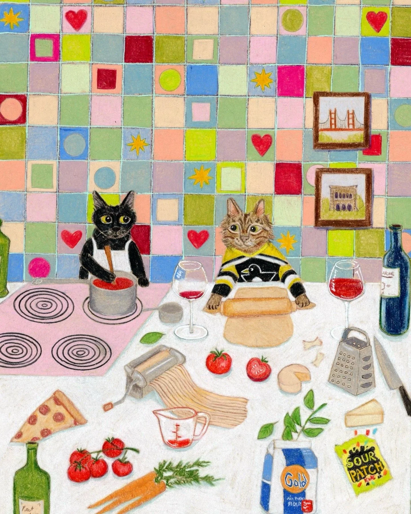 Just some guys making pasta