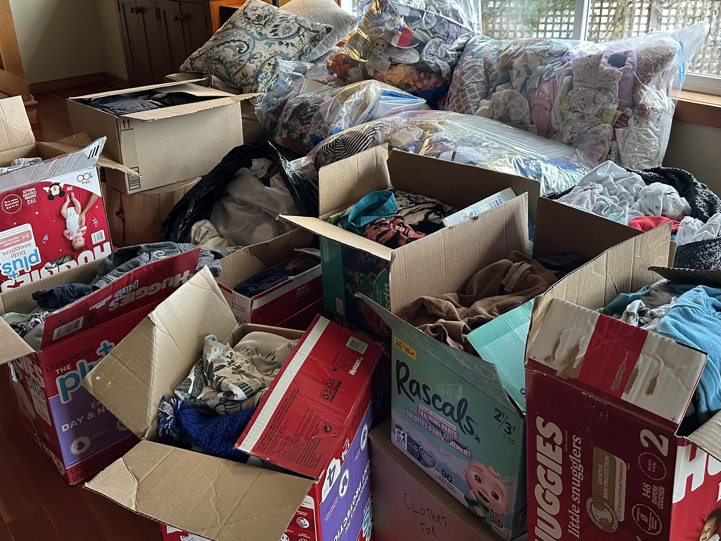 A CROSS-CONTINENTAL CLOTHING DRIVE