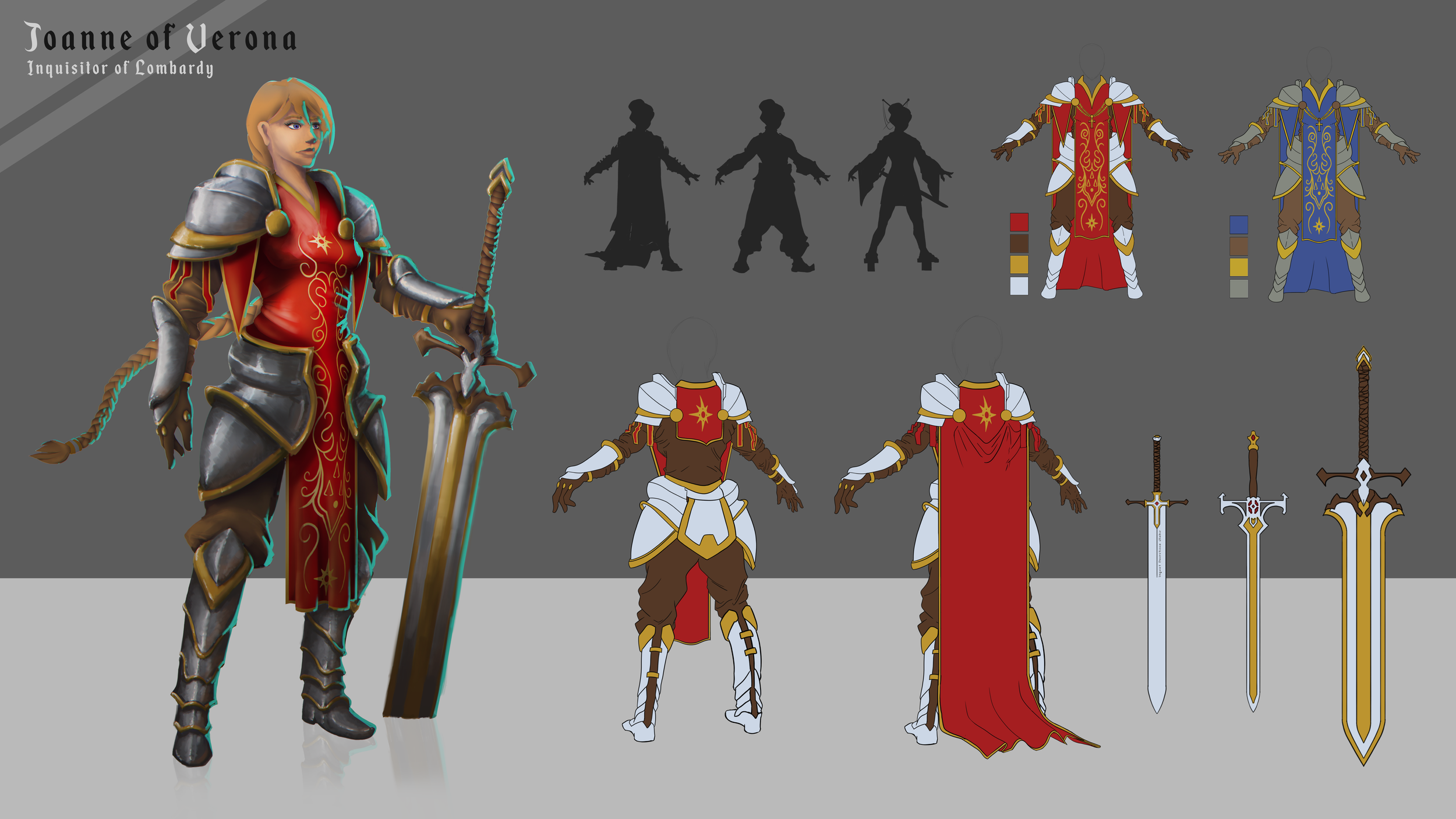 Character Concept - Joane of Verona - Final Sketch