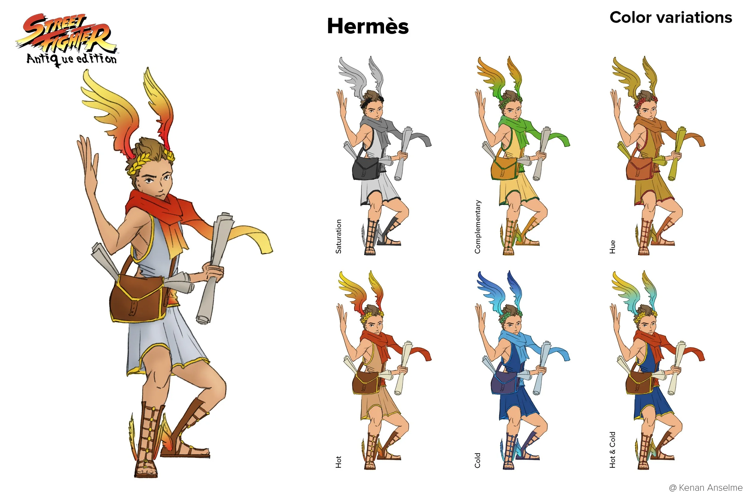 Character Concept - Street Fighter Fan Concept - Hermès 01