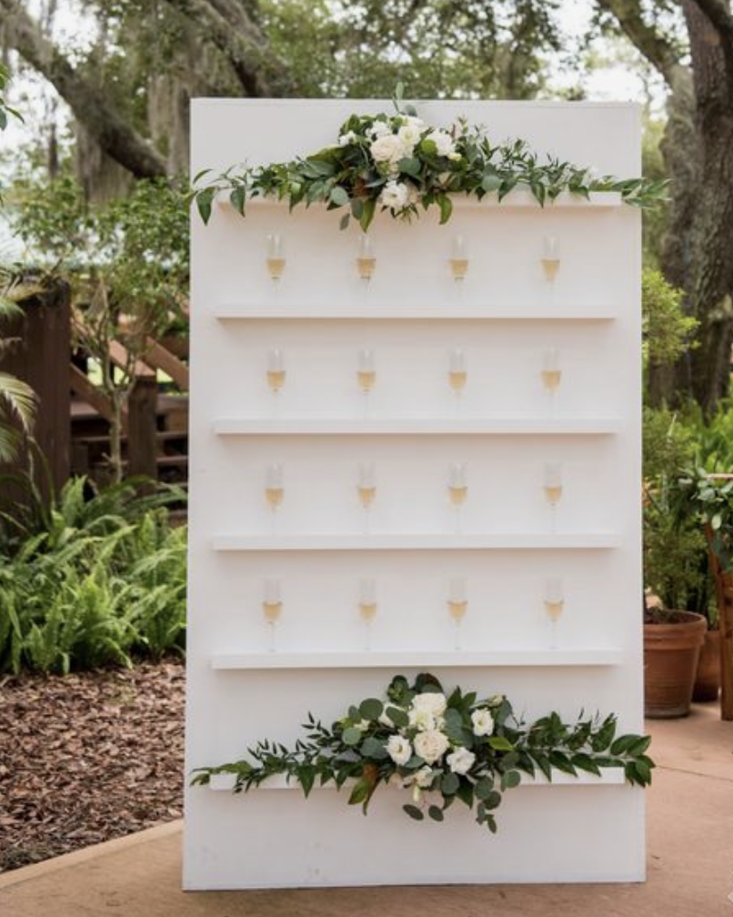 White Wooden Display Shelf