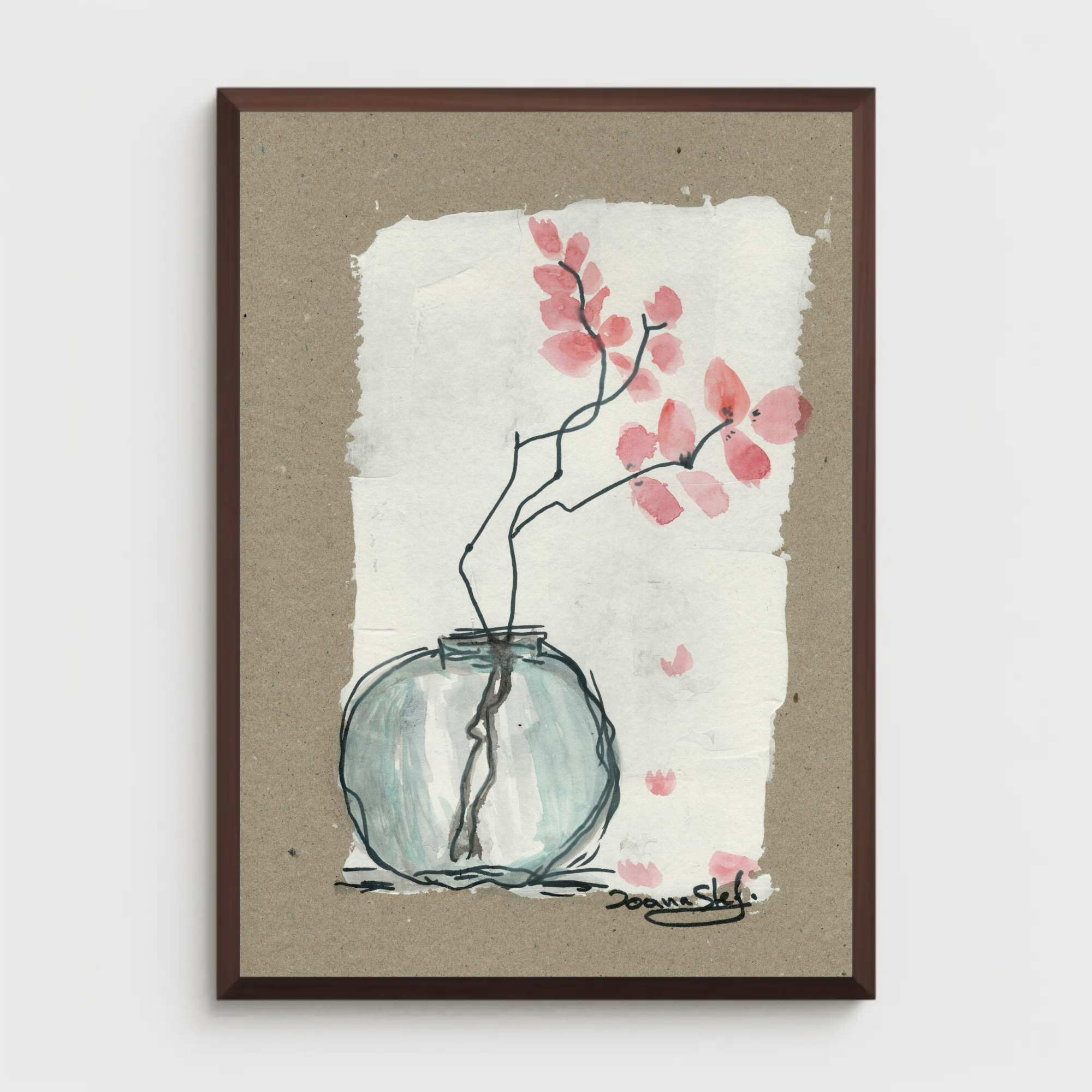 Day 2 of 365 – Original Mixed Media Floral Artwork