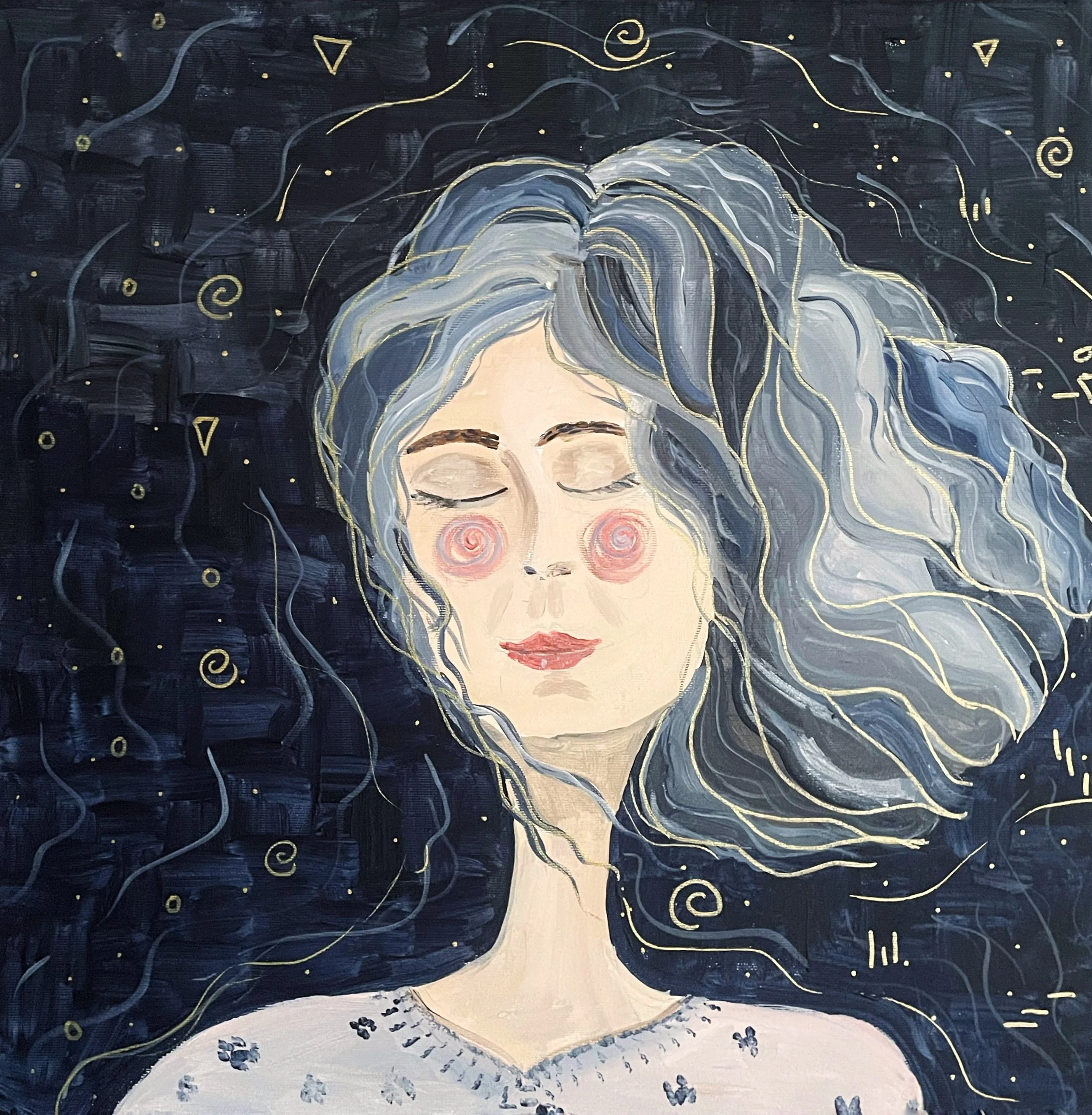 Self portrait
Acrylics on canvas
50x50cm