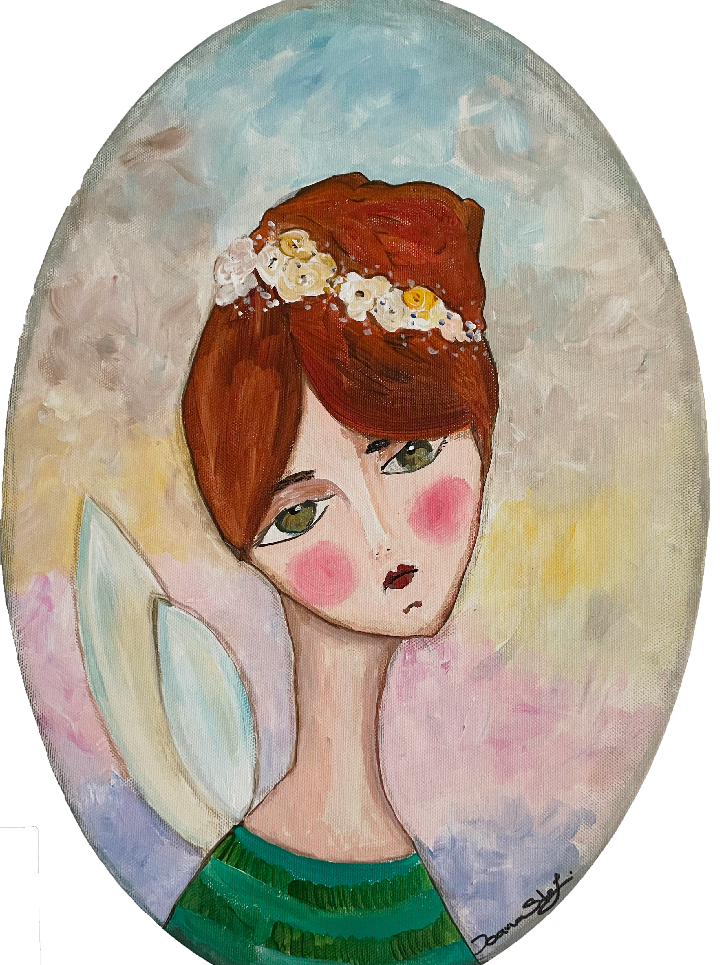 Anna
Acrylics on canvas
35x50cm oval