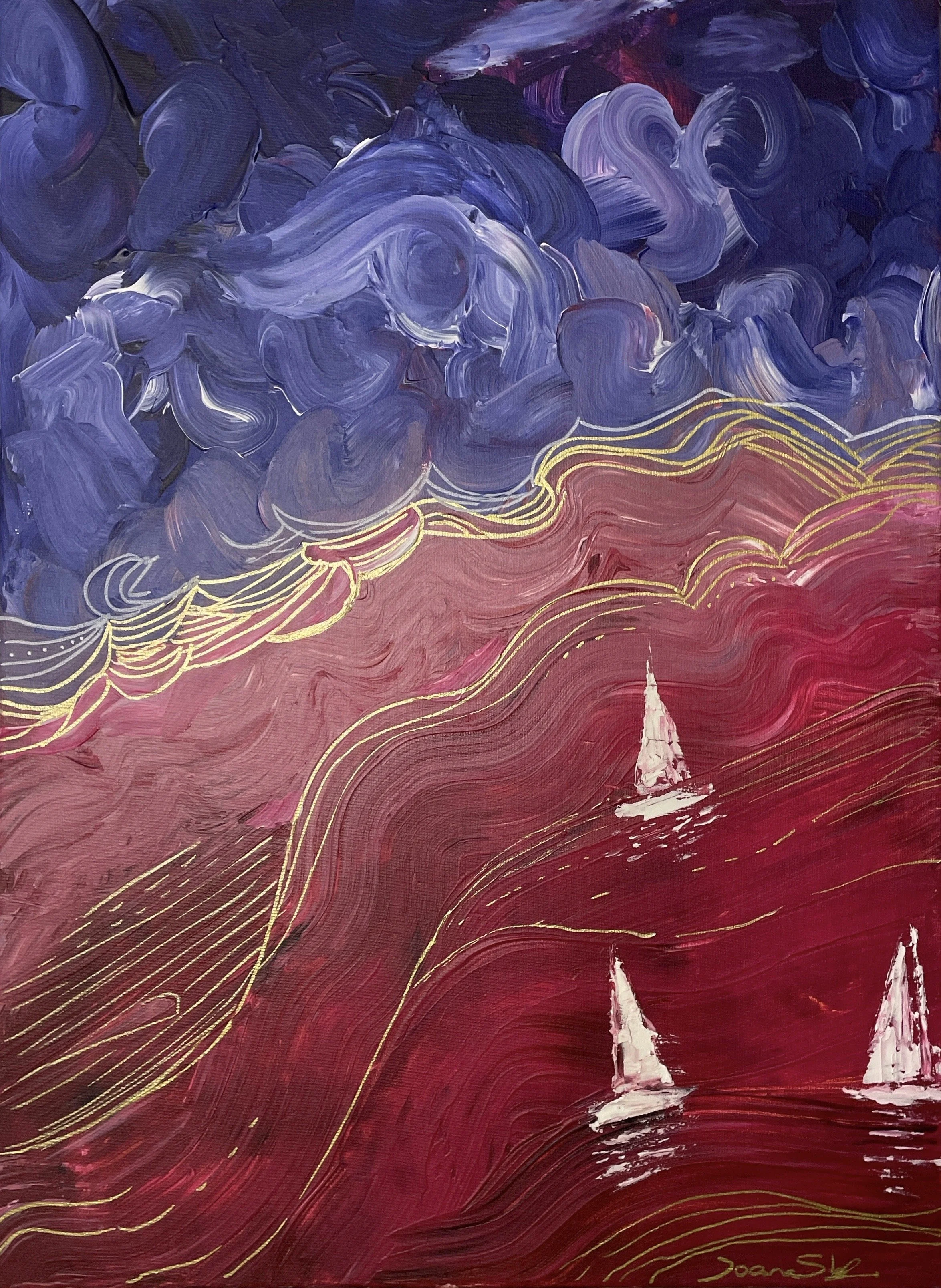 Sailing I
Acylics on canvas 
40x50 cm