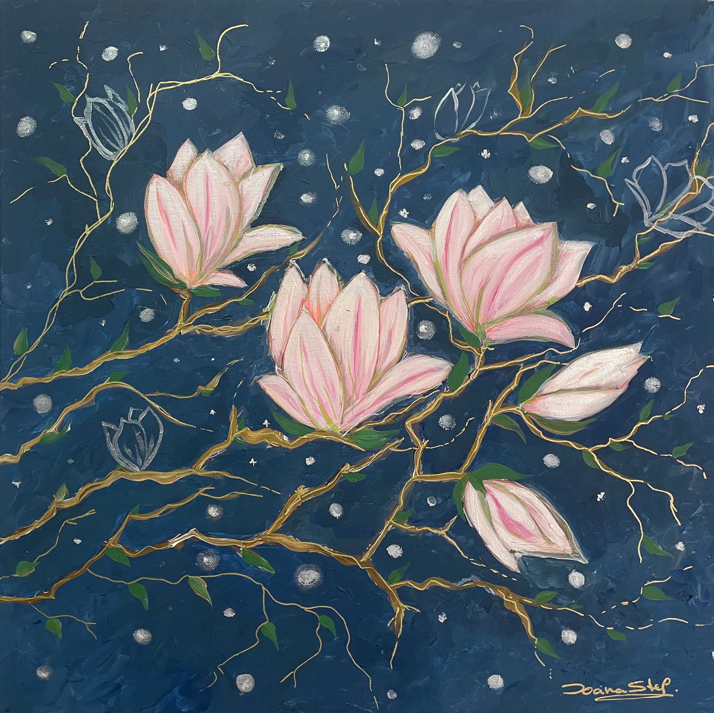 Magnolias
Acrylic on canvas
60x60cm