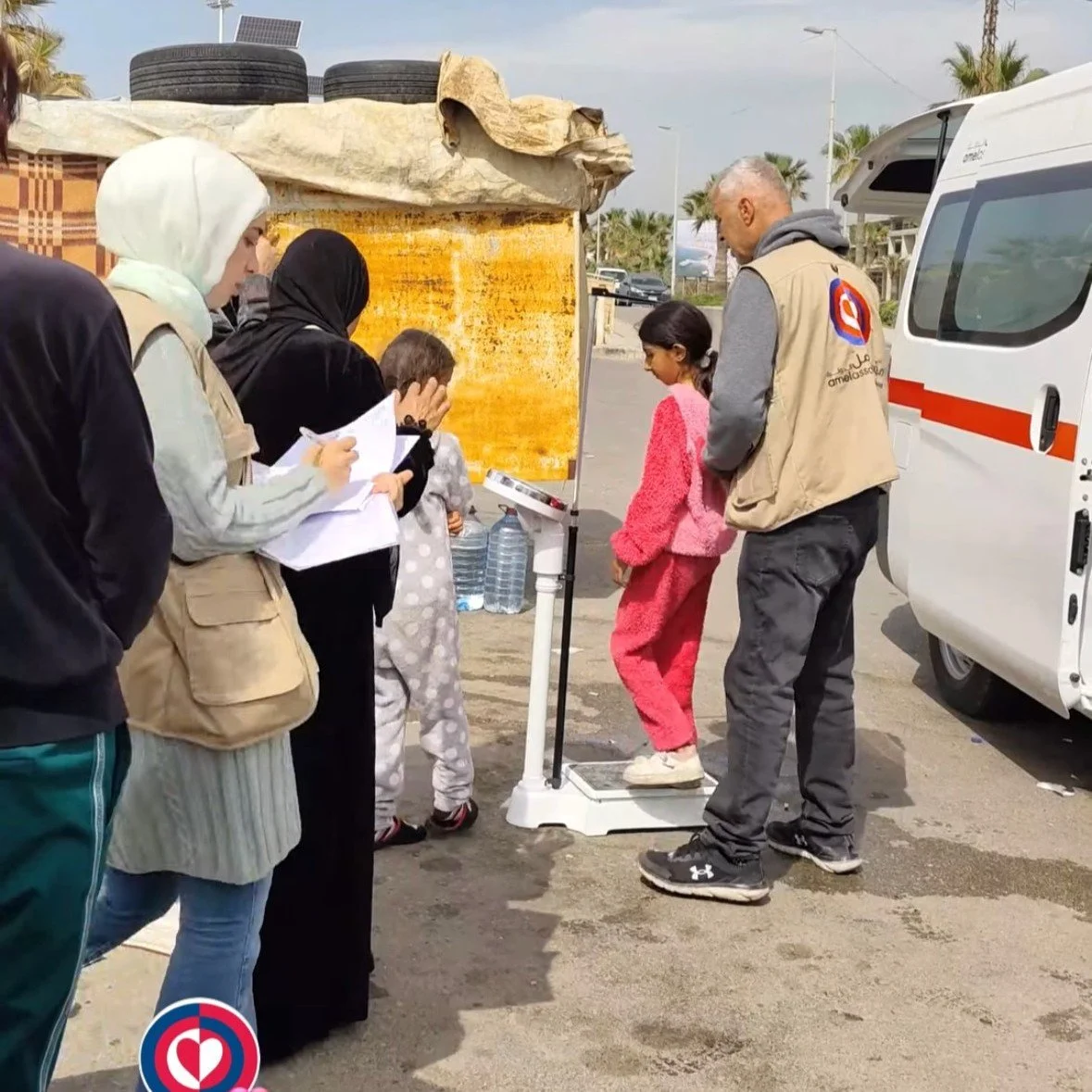 Pop-up medical clinics are set up by Amel in Beirut thanks to your generosity.  #amelassociationinternational #noorelsalam #humanitarianaid