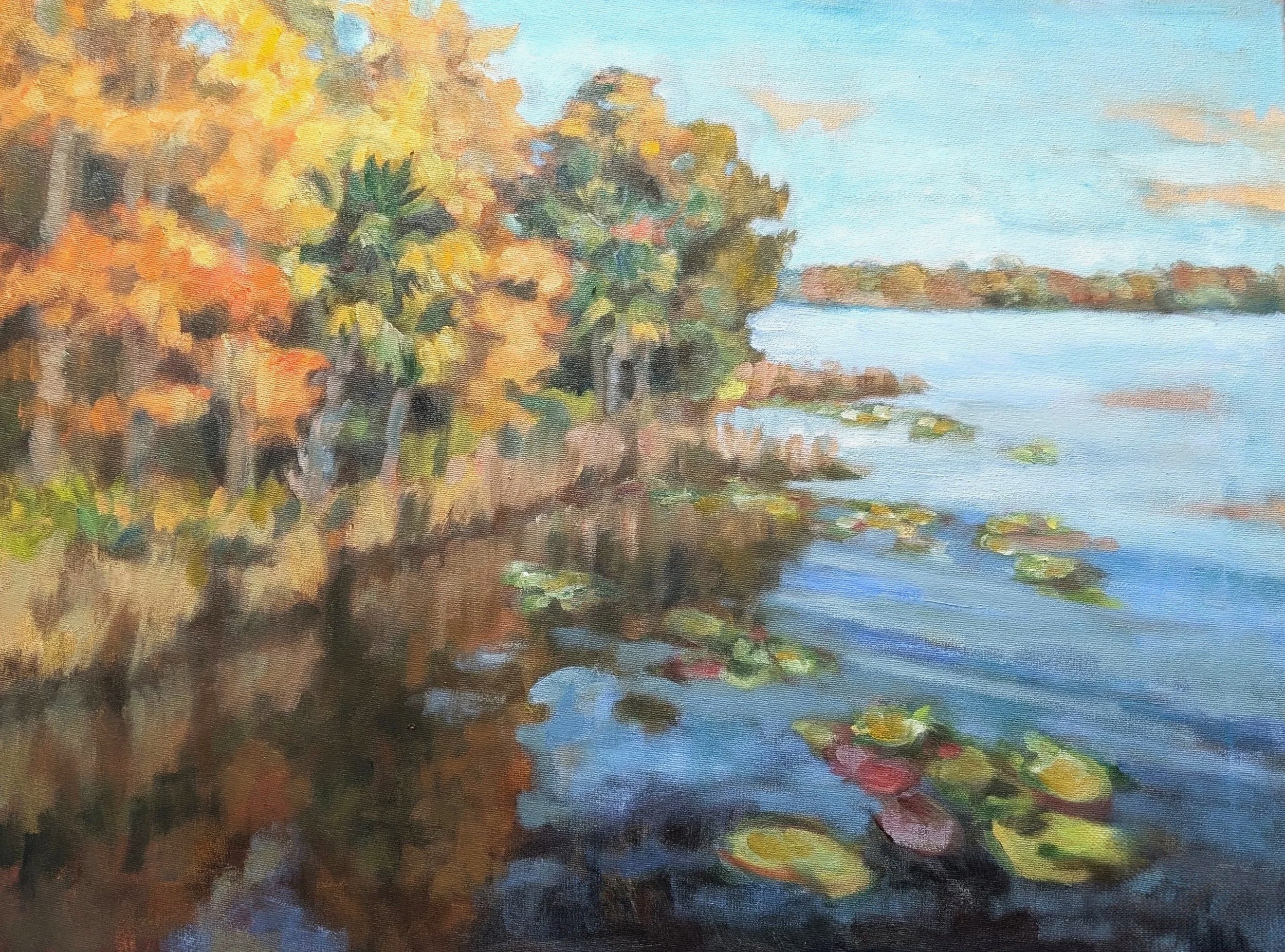 Lake Virginia Autumn 20 " x 24" Oil on Canvas
