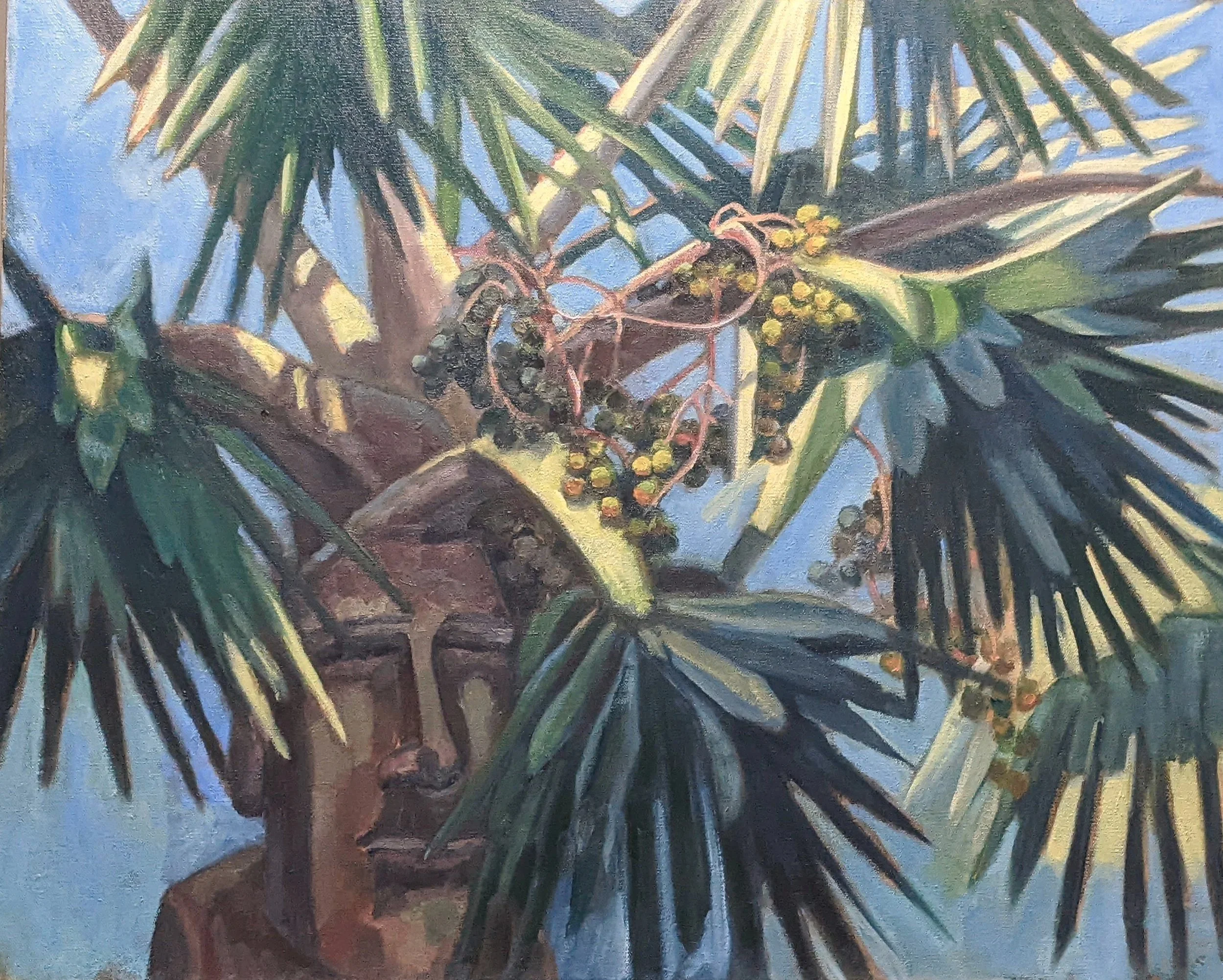 Easter Island Palm, 24" x 30"