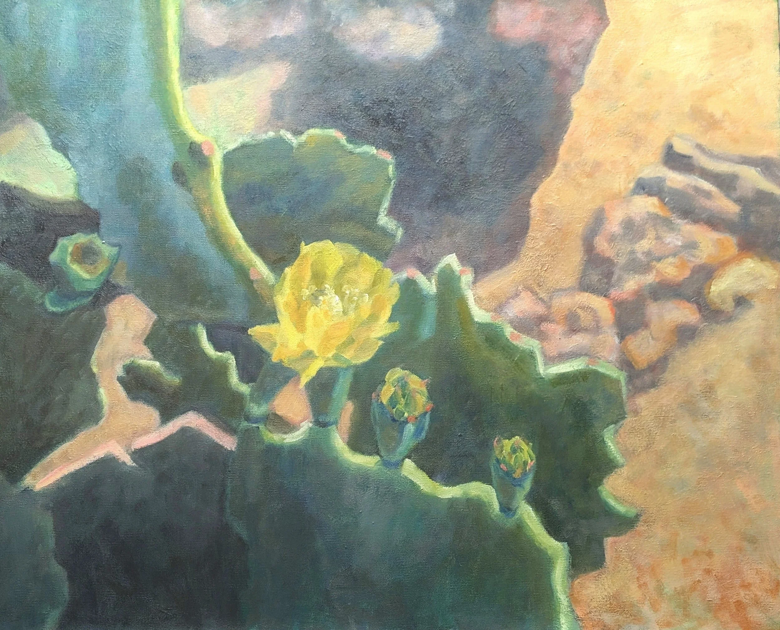 Desert Flower 24" x 30" Oil on Canvas