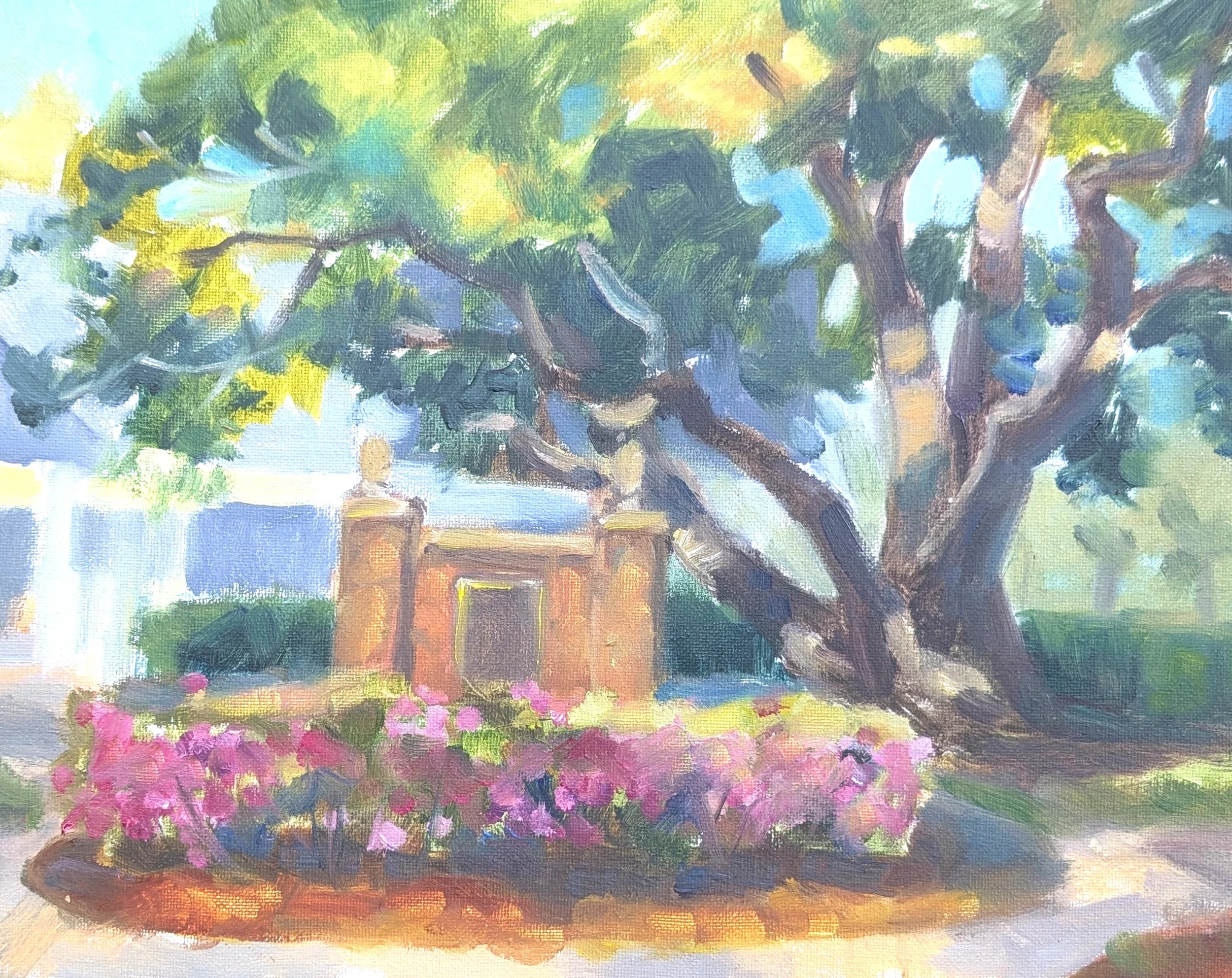 Central Park Azaleas 11" x 14"  OIl on Canvas